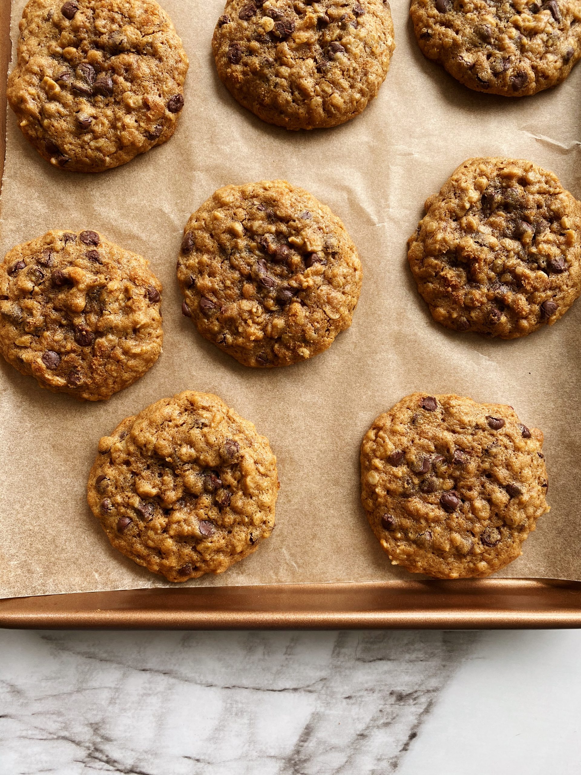 Chocolate Chip Peanut Butter Oatmeal Cookies