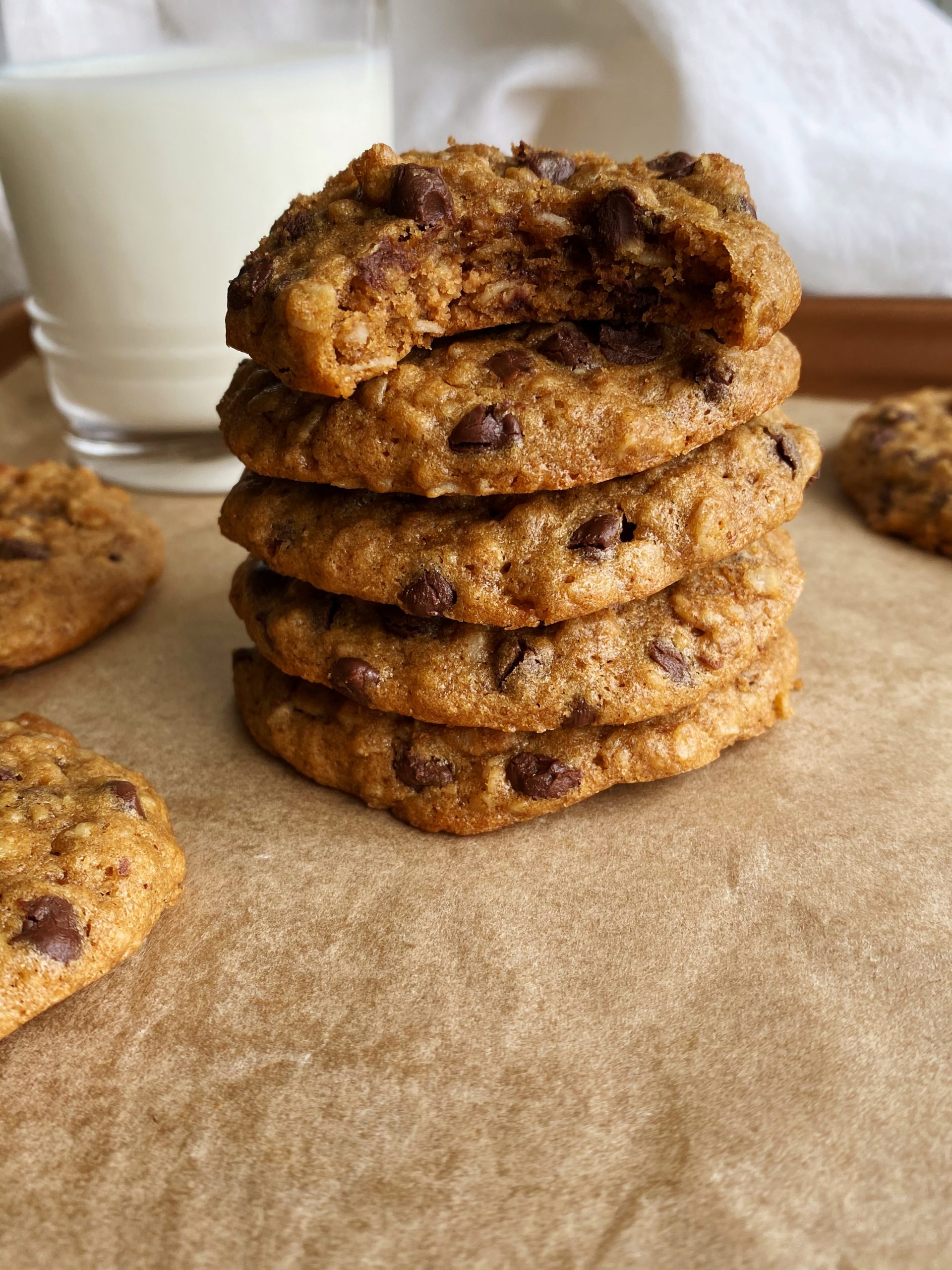 Chocolate Chip Peanut Butter Oatmeal Cookies