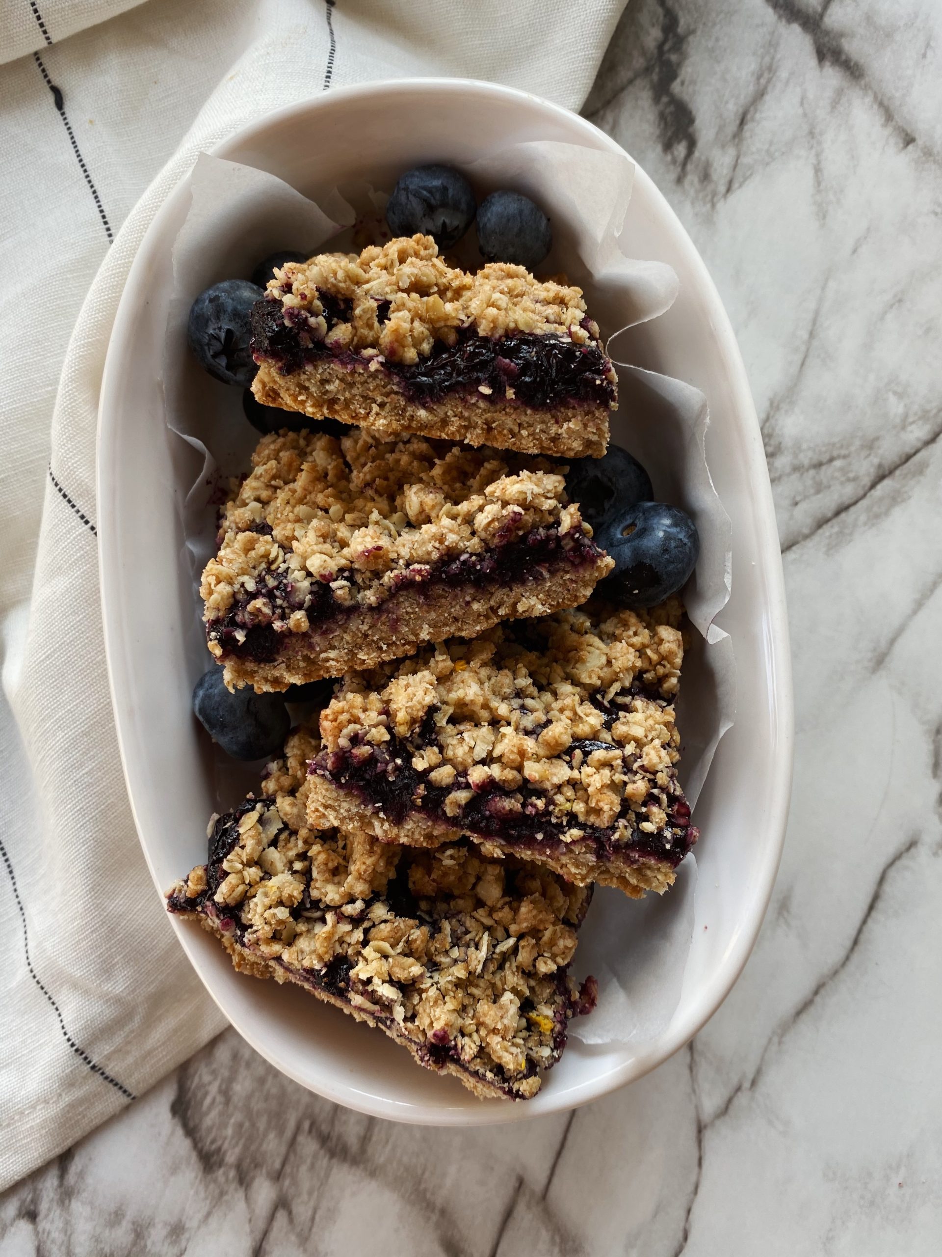 blueberry crumble bars