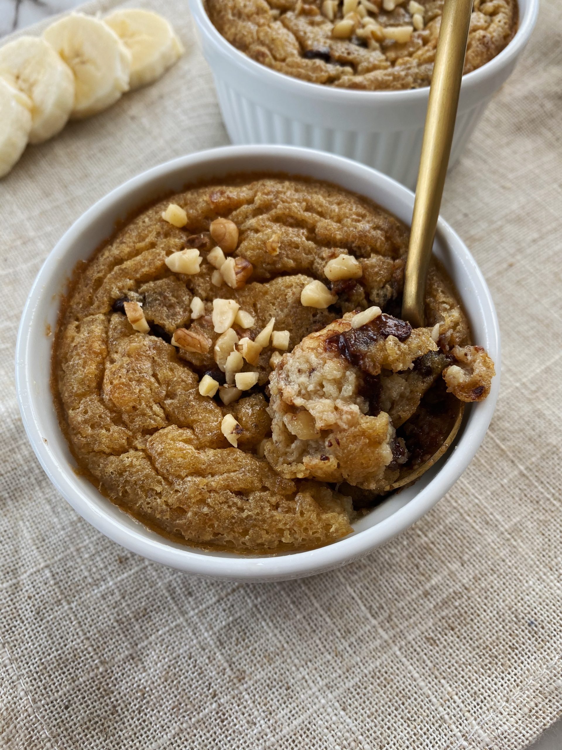 Chocolate Chip Banana Mug Cake