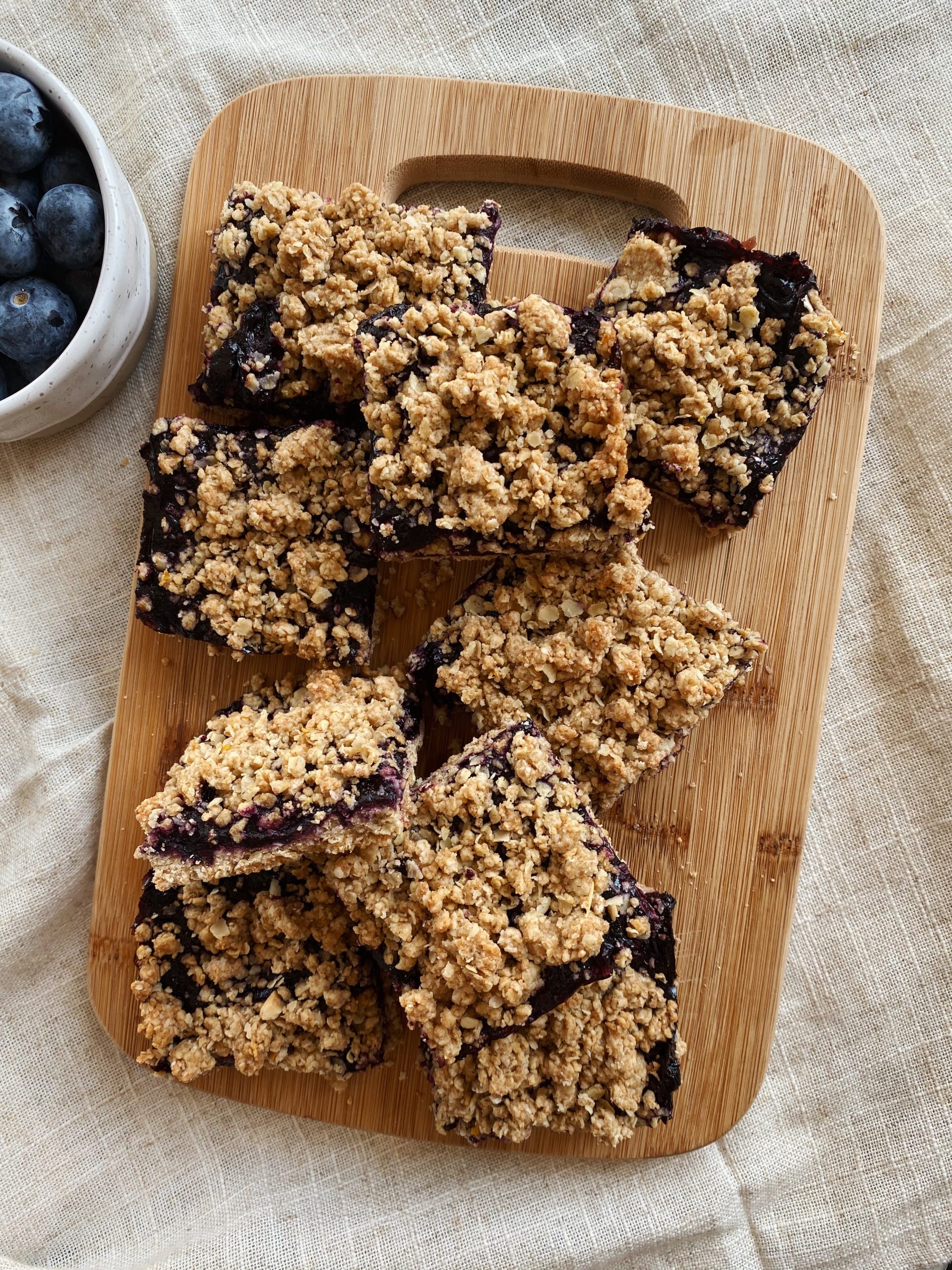 blueberry crumble bars
