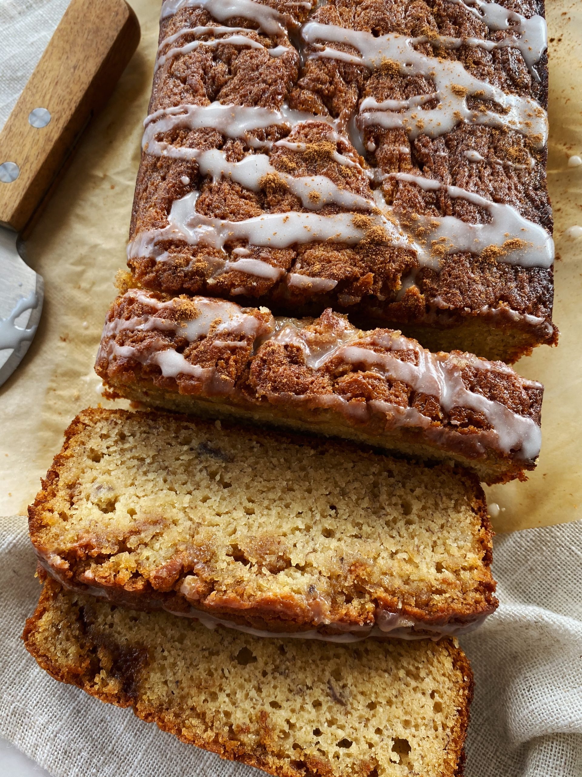 cinnamon swirl banana bread