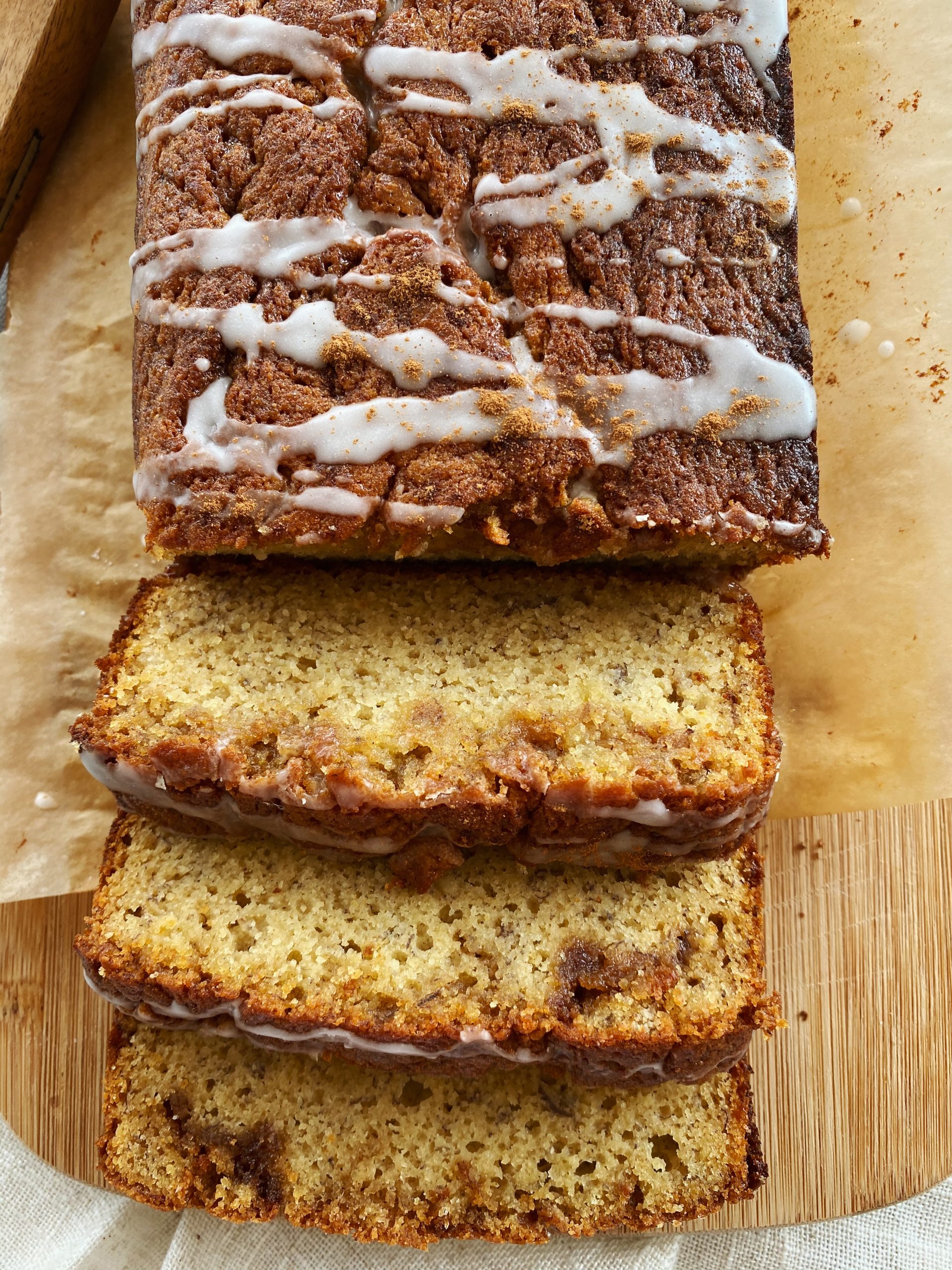 cinnamon swirl banana bread
