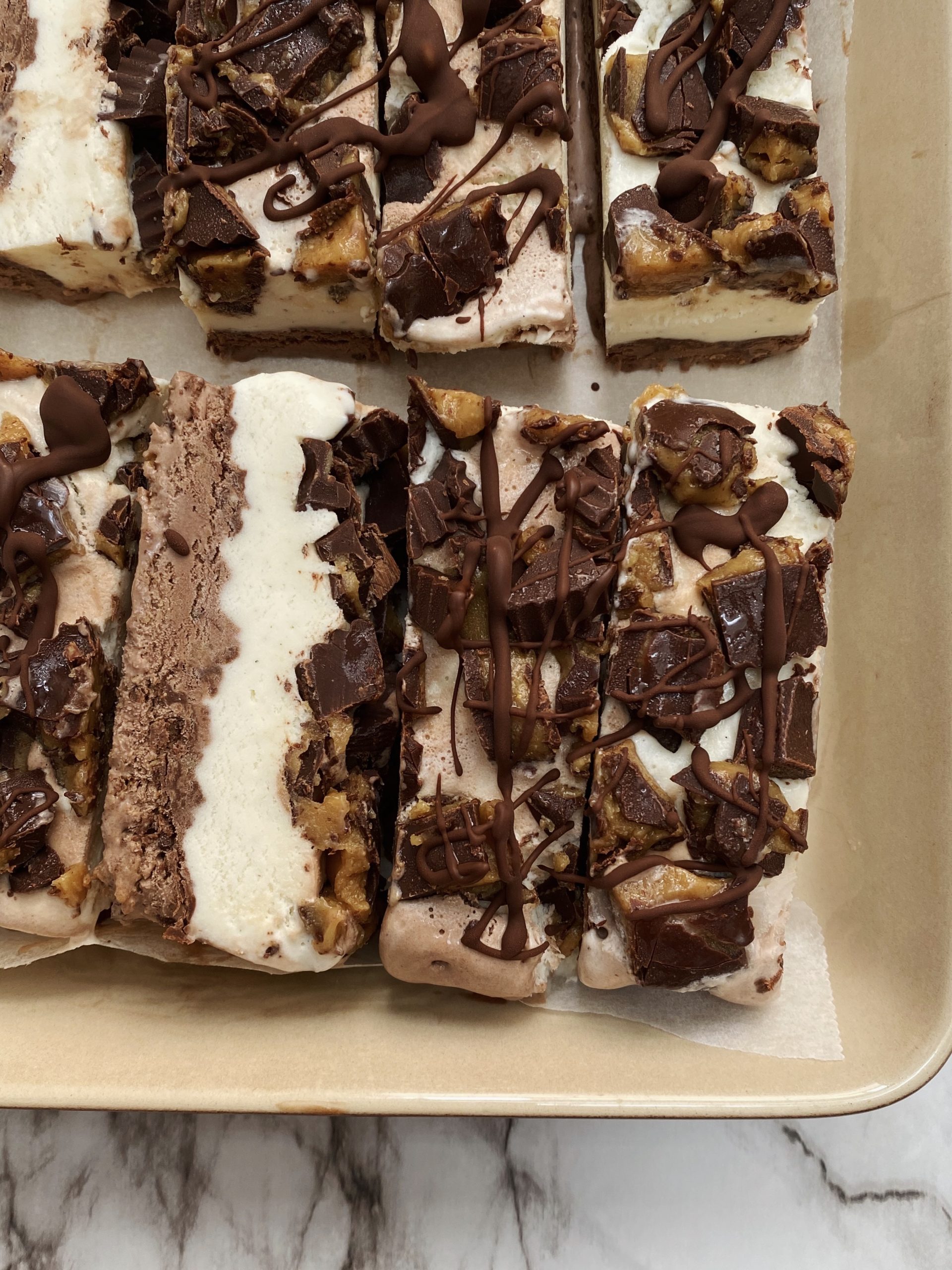 Peanut butter cup ice cream cake 