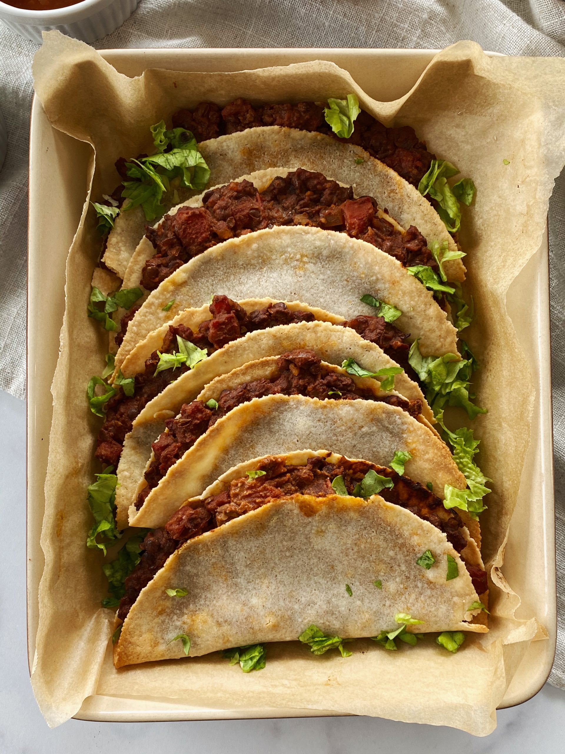 vegan lentil tacos 