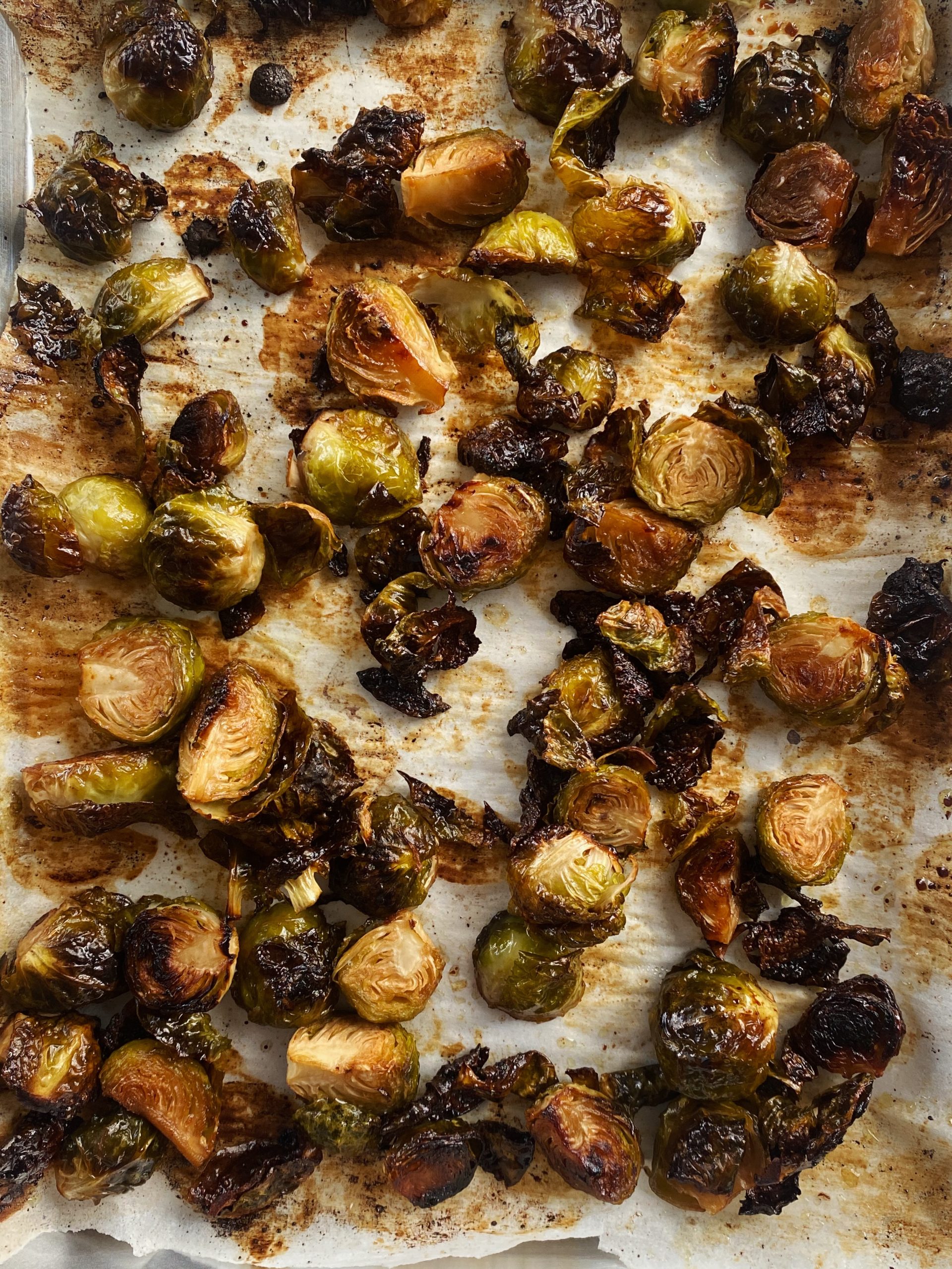 Maple Balsamic Brussels Sprouts 