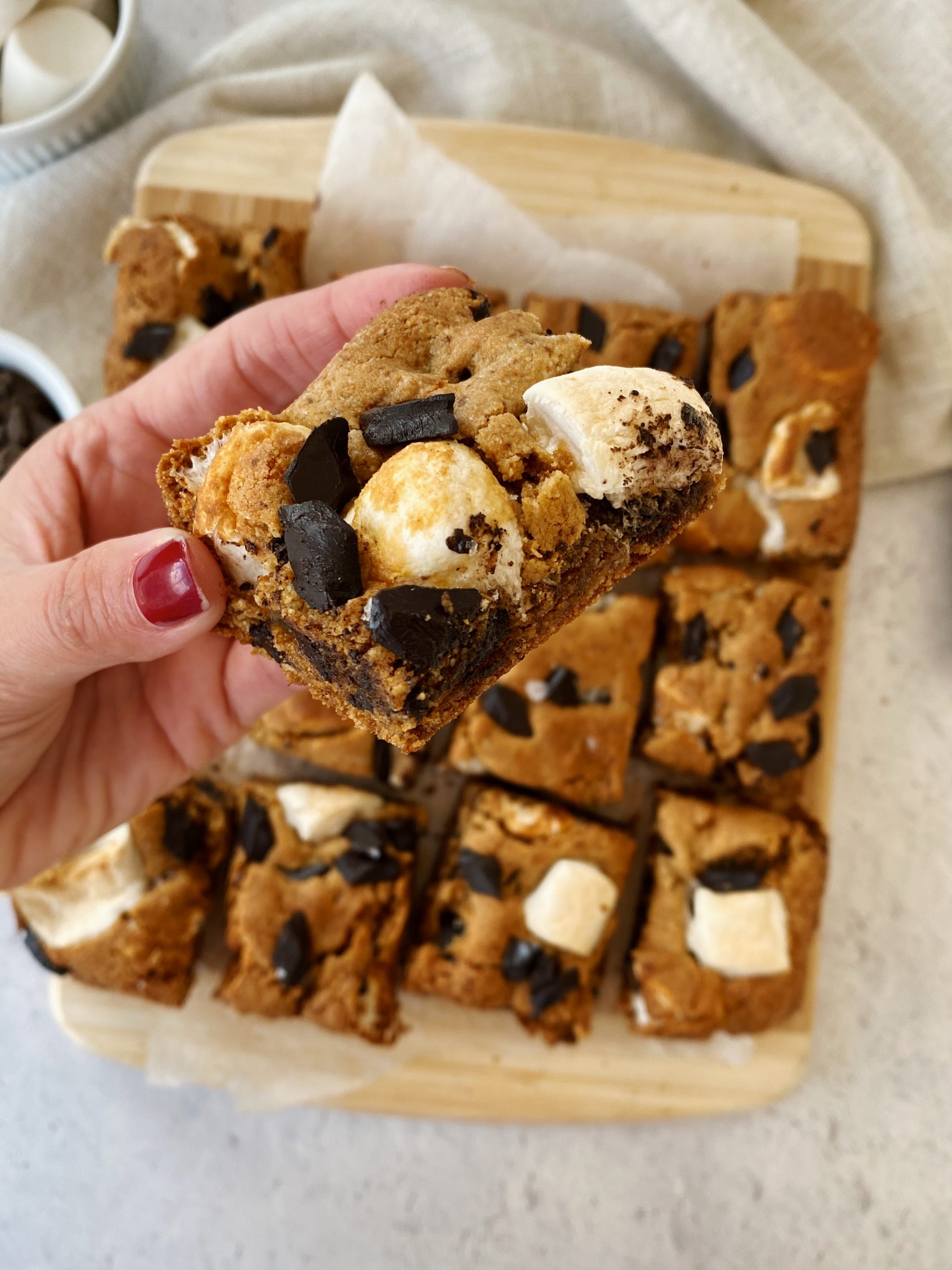 Gluten-free S'mores Blondies