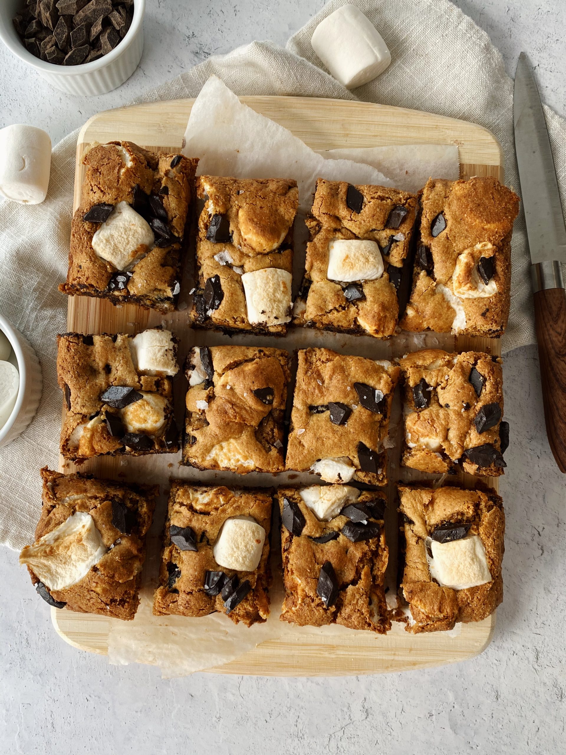 Gluten-free S'mores Blondies