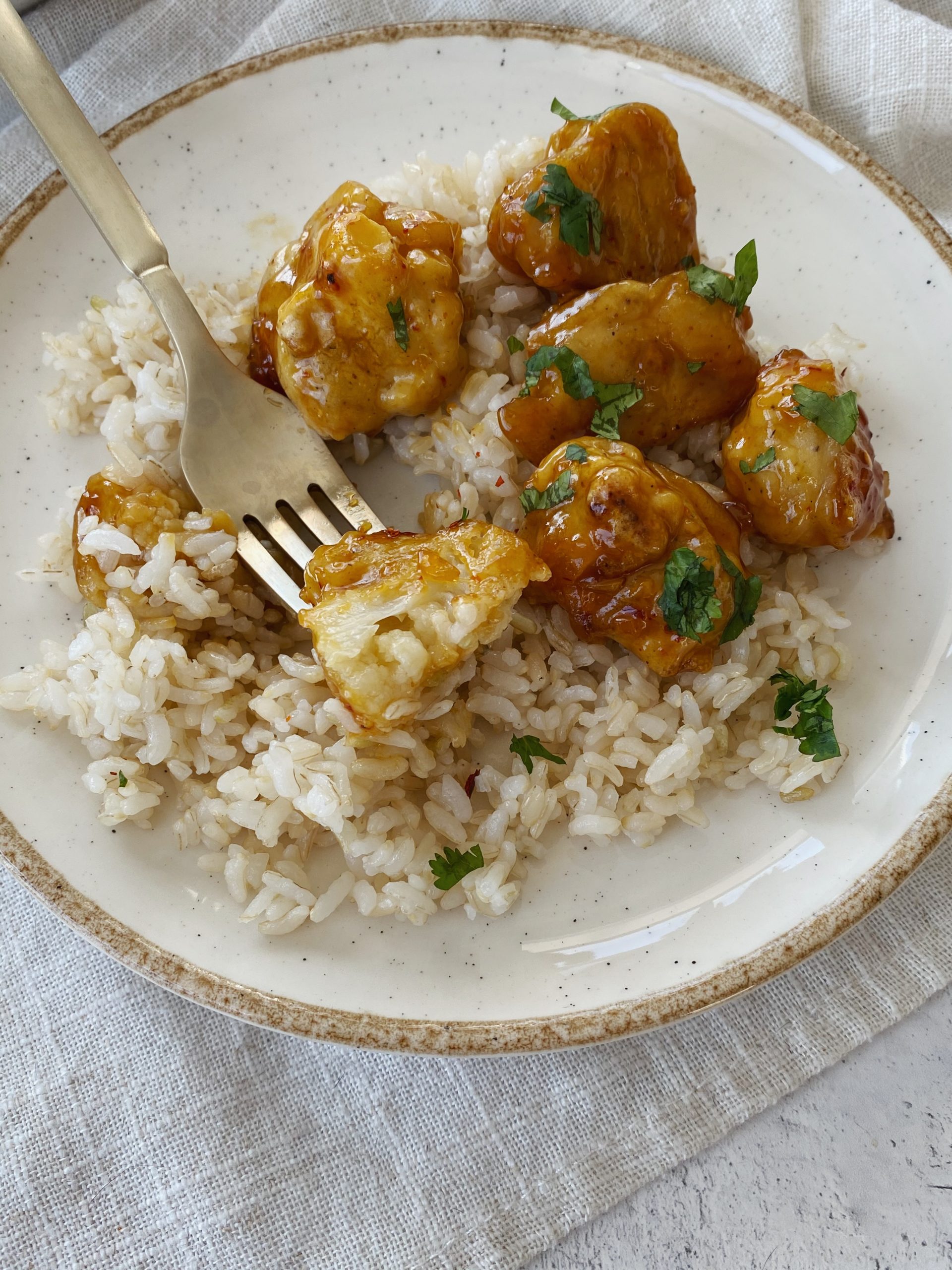 Baked Orange Cauliflower