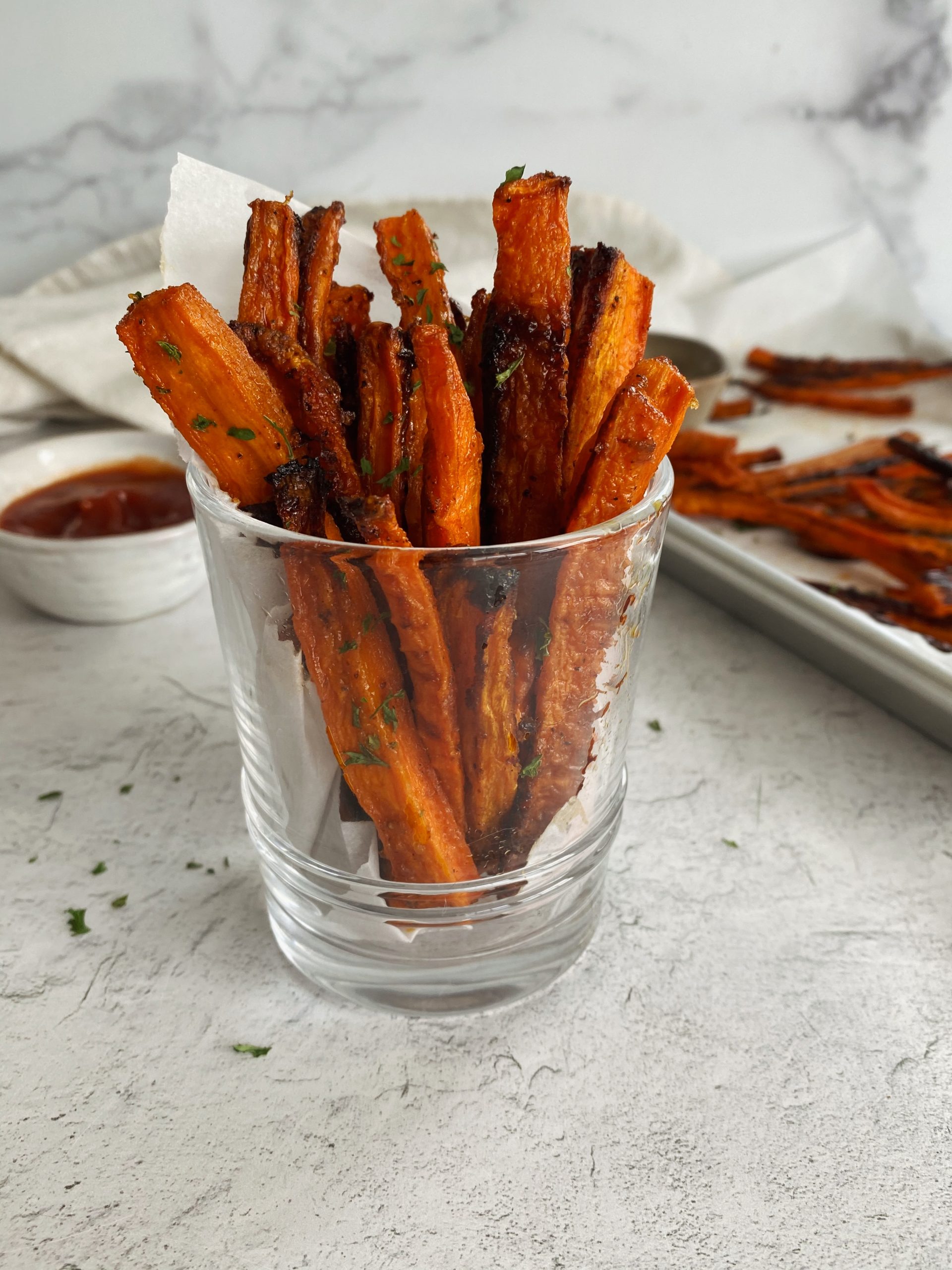 baked carrot fries