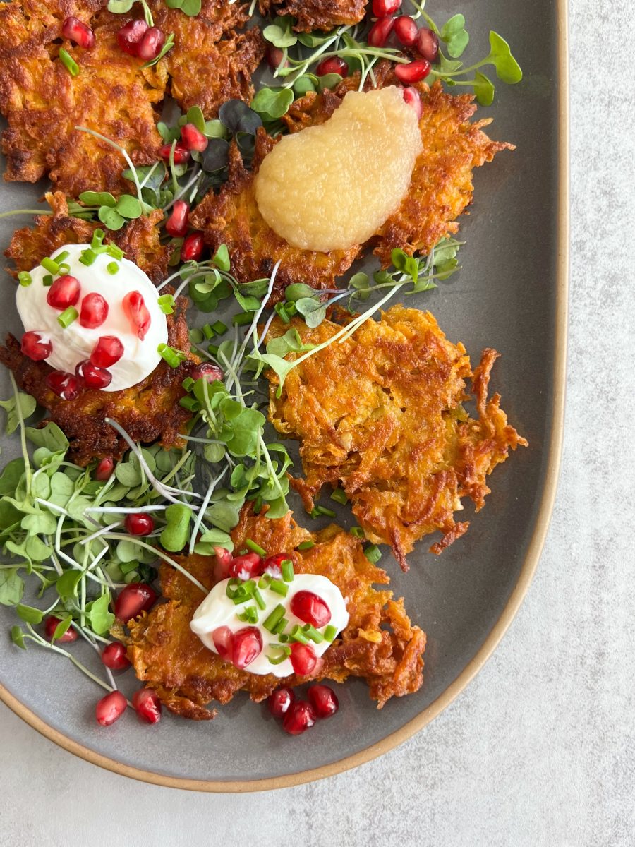 sweet potato latkes