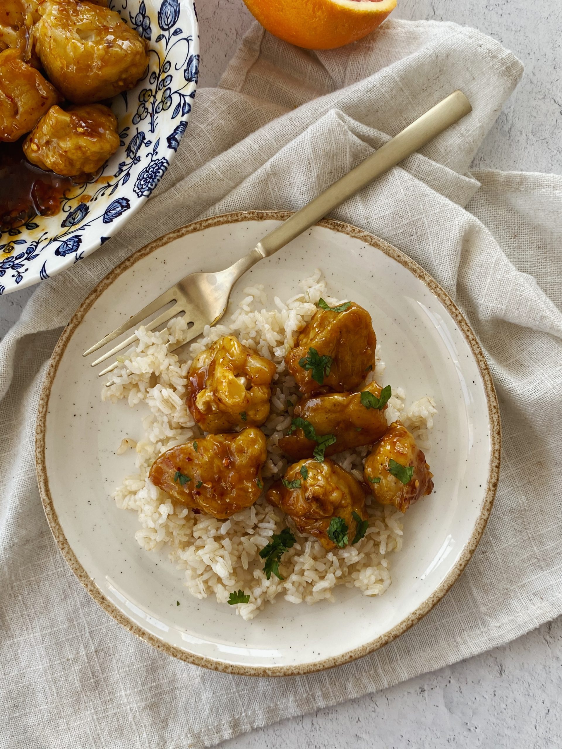 Baked Orange Cauliflower