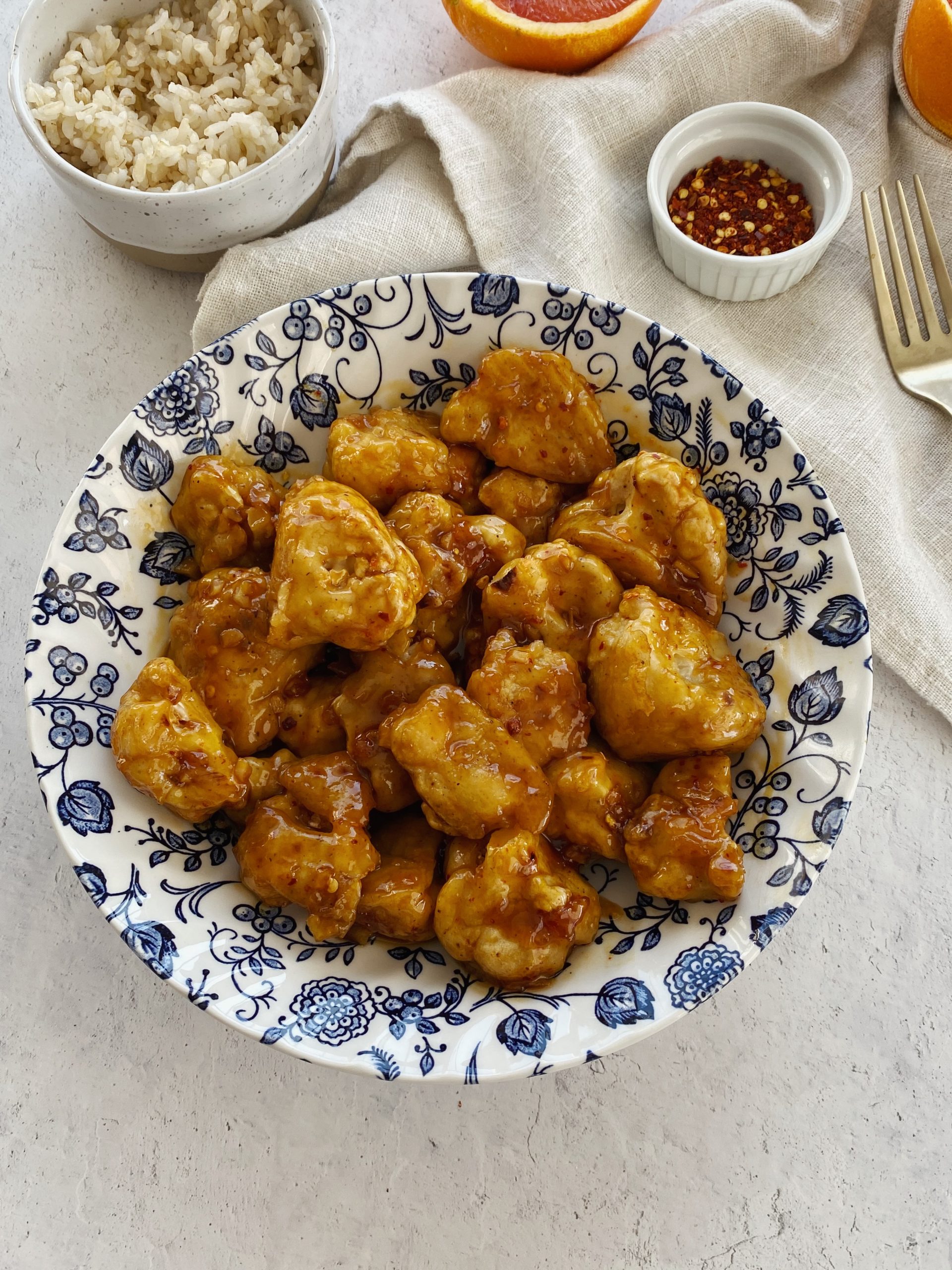 Baked Orange Cauliflower