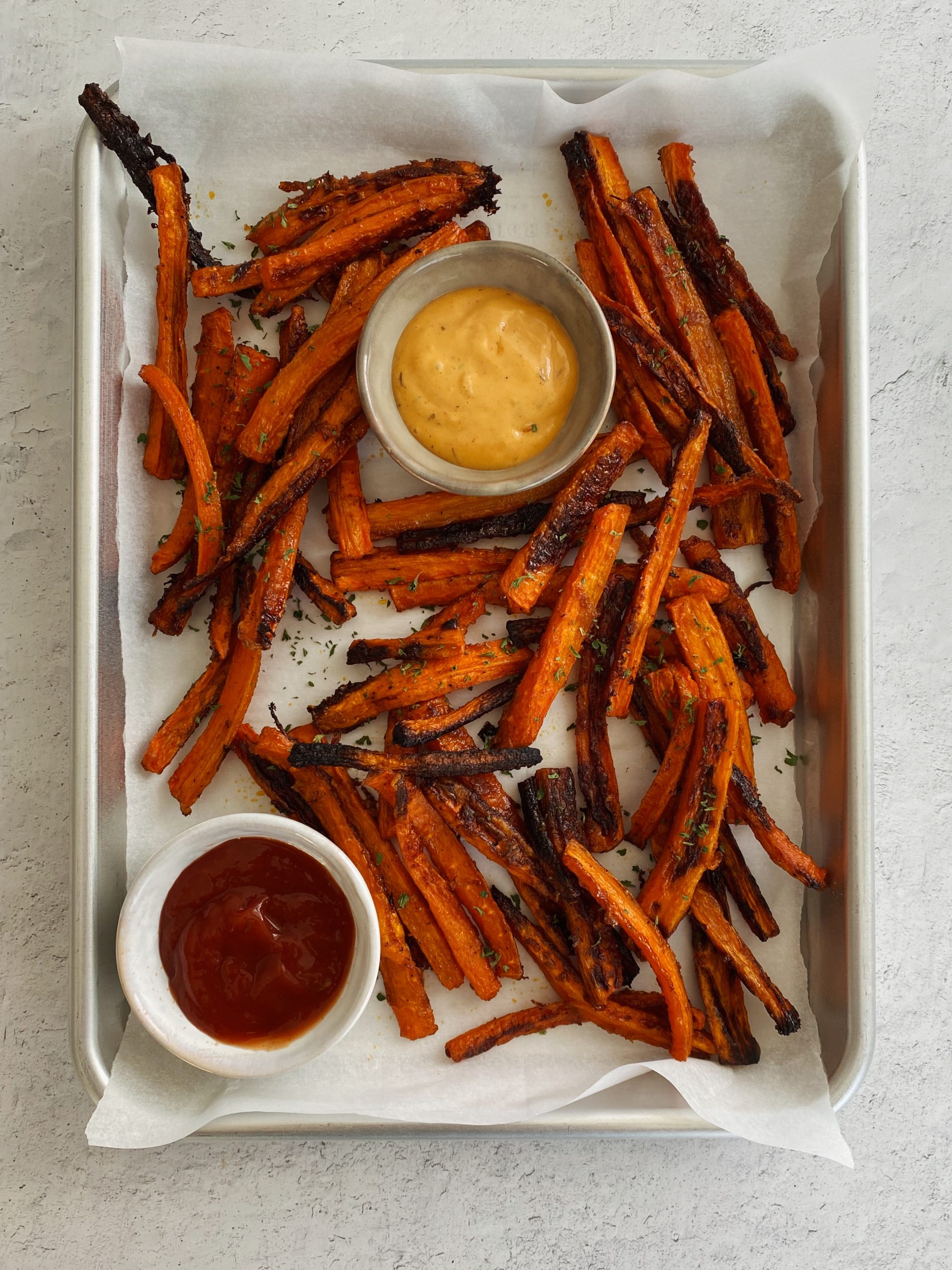 baked carrot fries