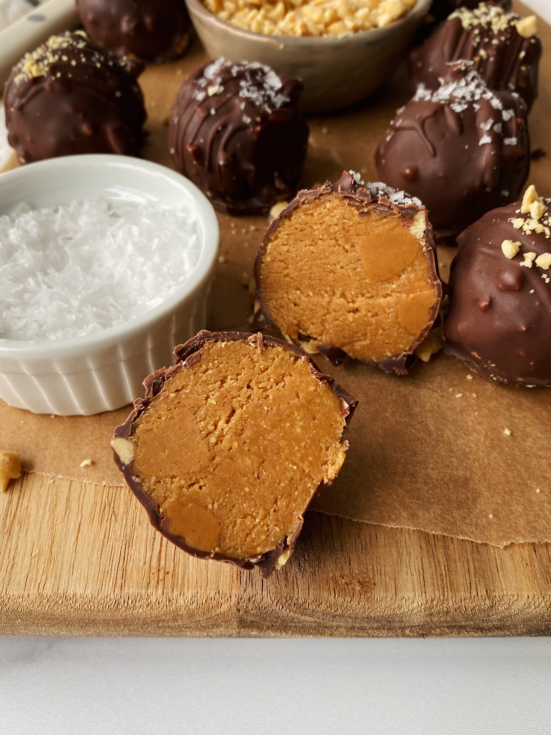 healthy peanut butter truffles