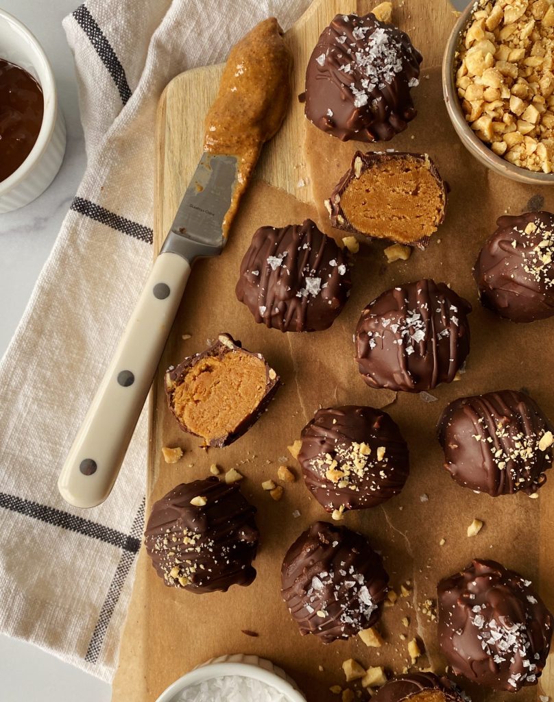 healthy peanut butter truffles