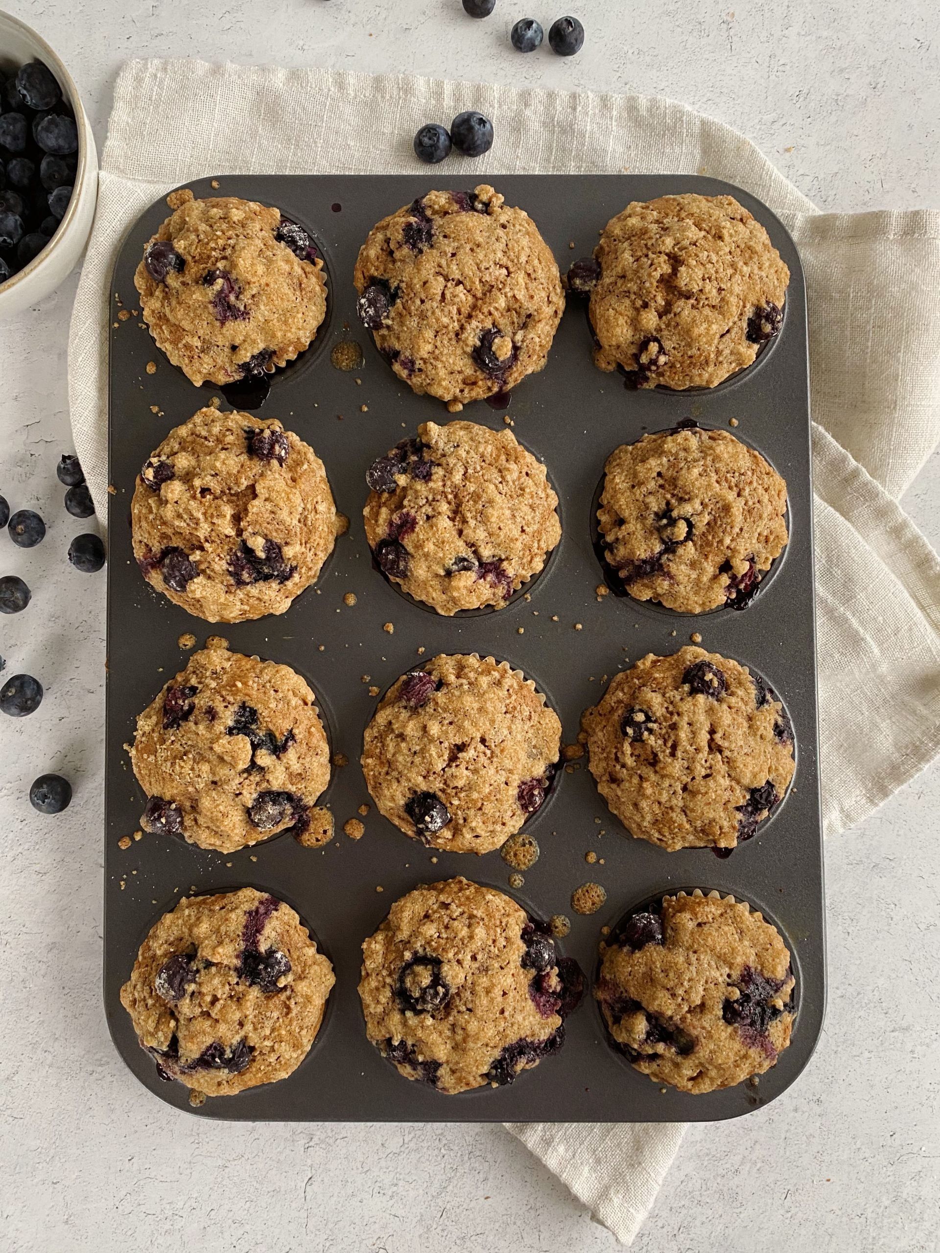 healthy blueberry muffins 