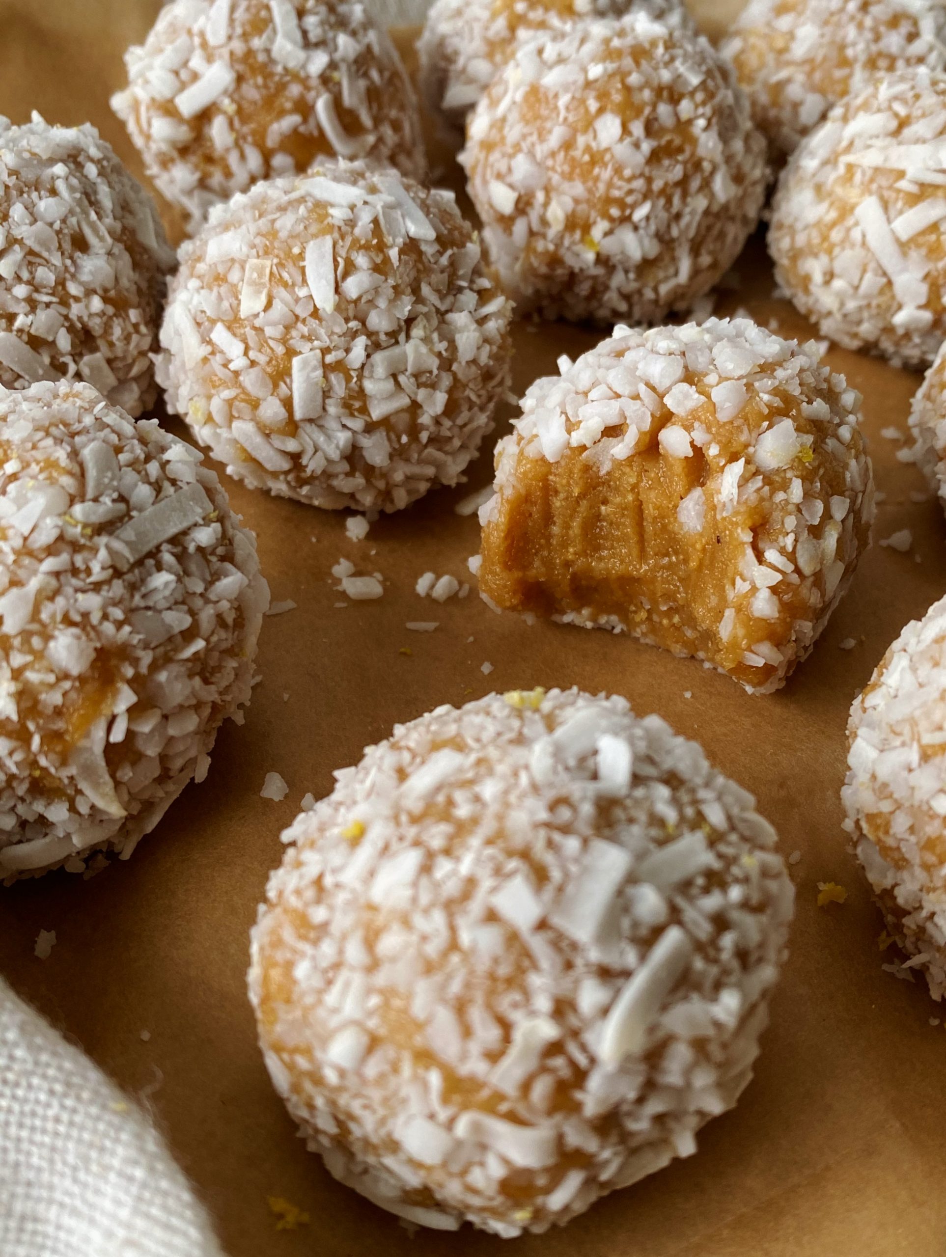 lemon coconut bliss balls 