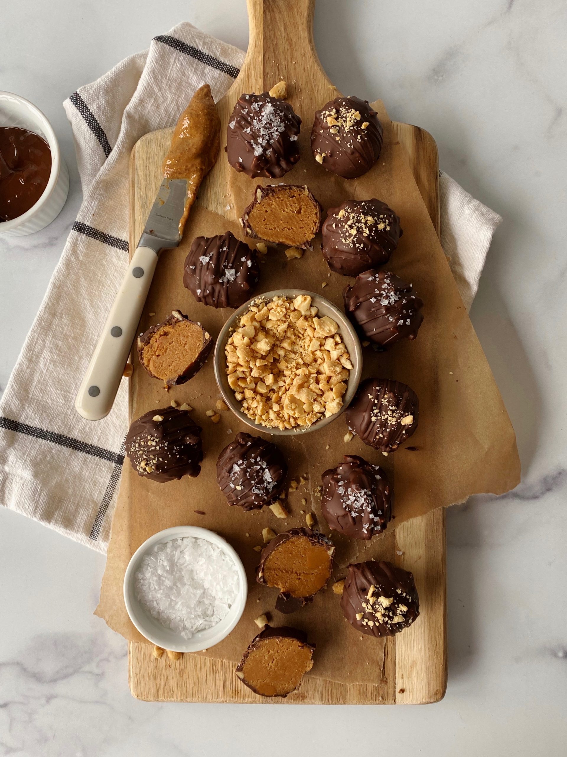 healthy peanut butter truffles