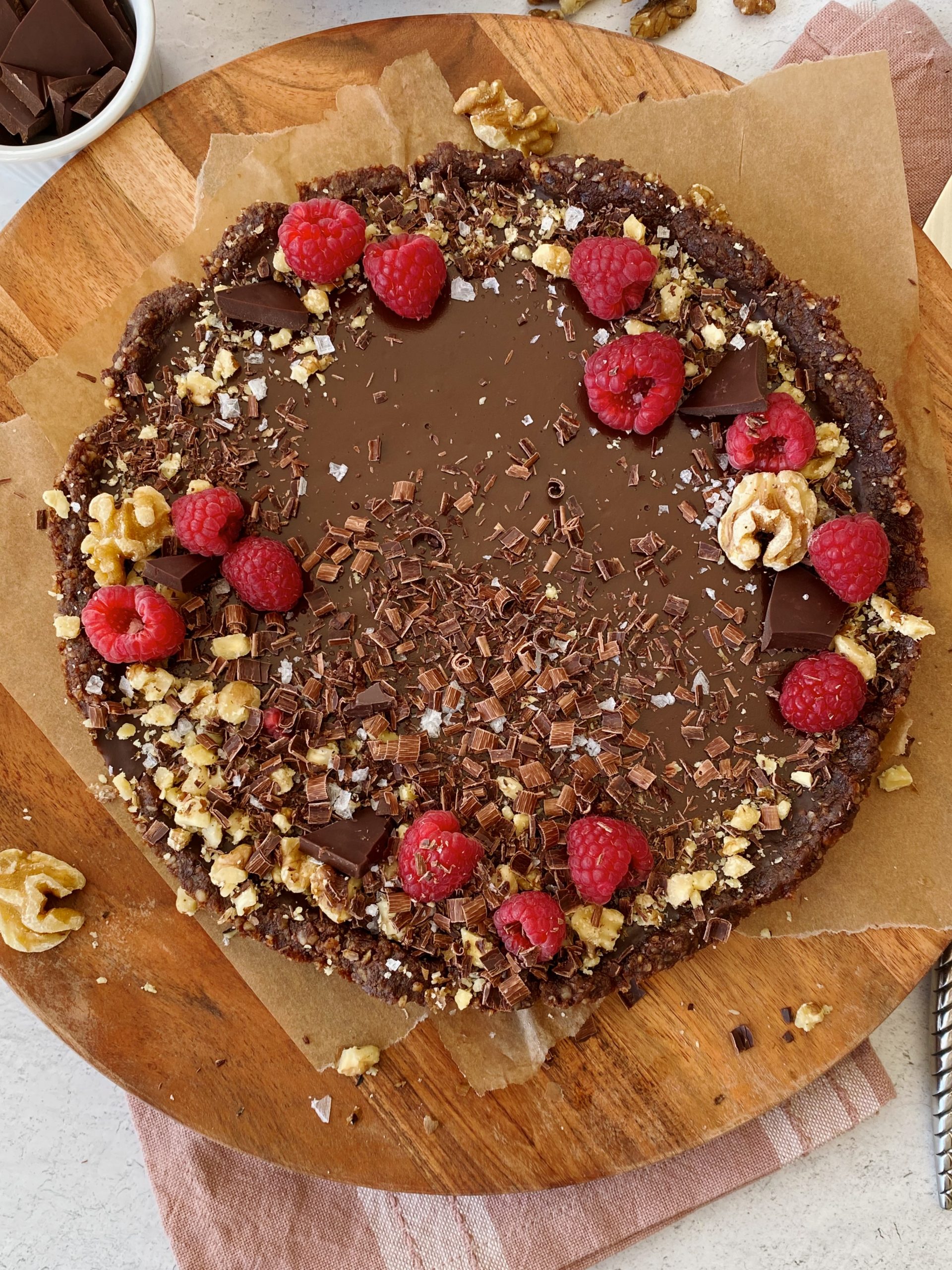 vegan chocolate tart