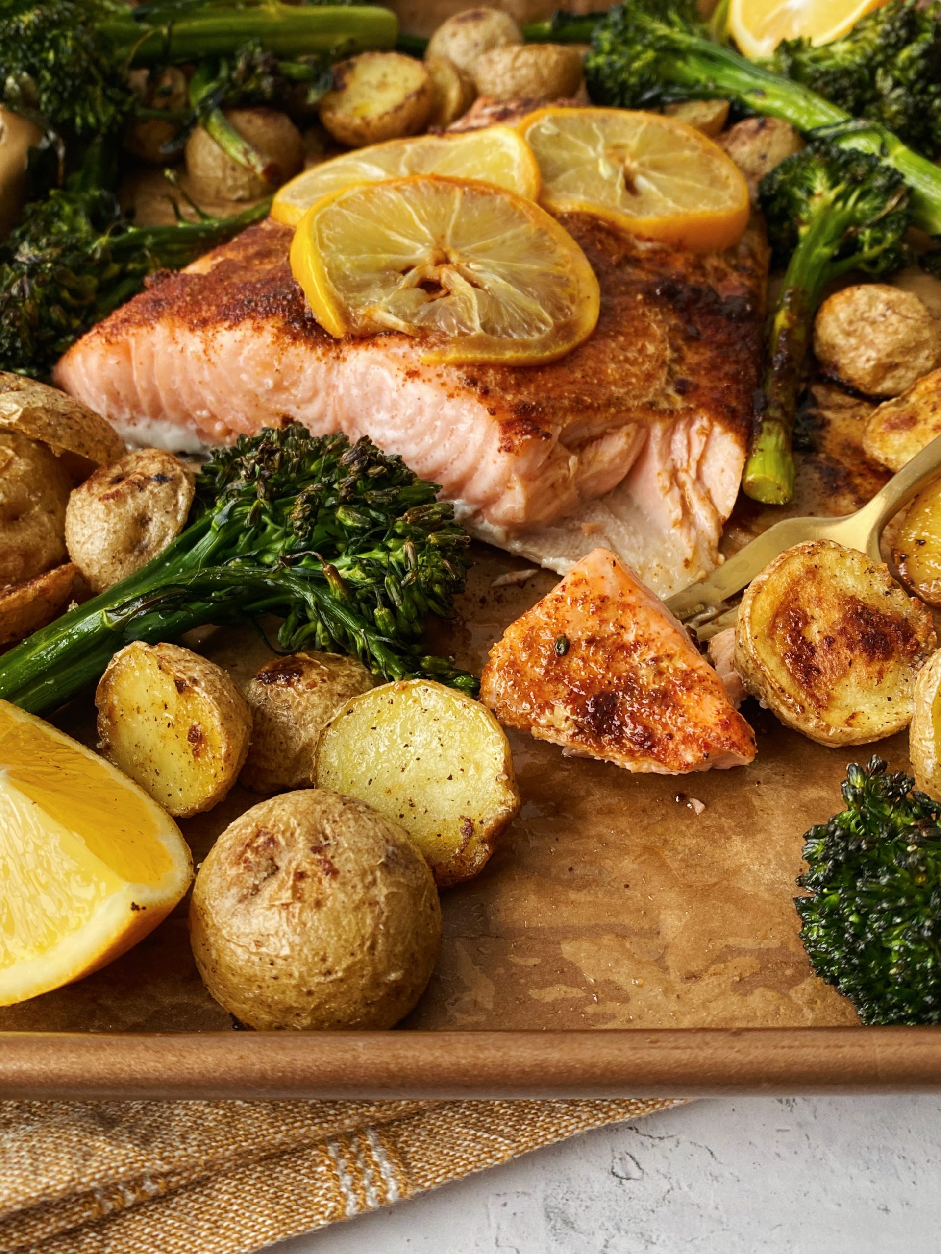 sheet pan salmon