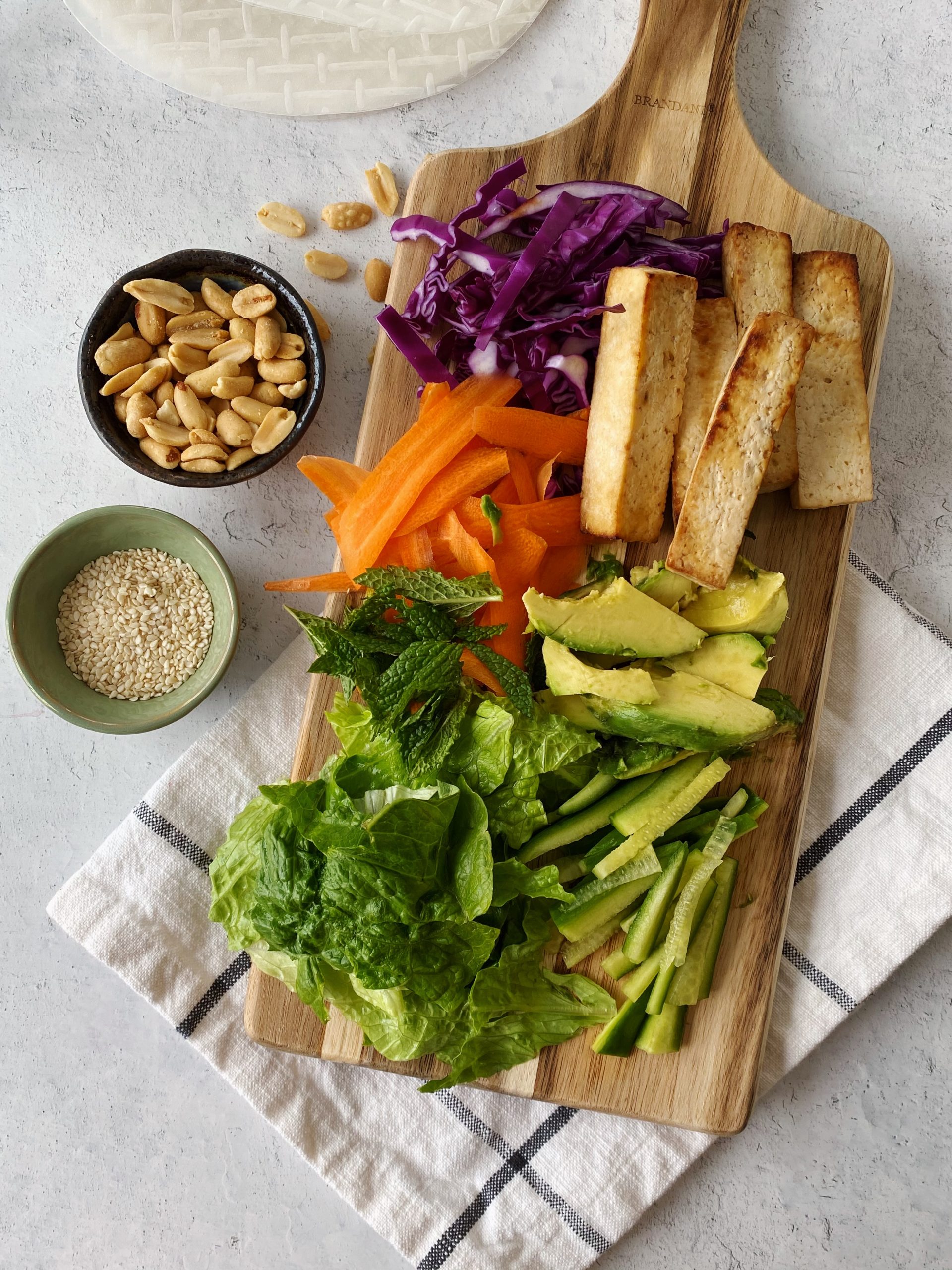 tofu summer rolls