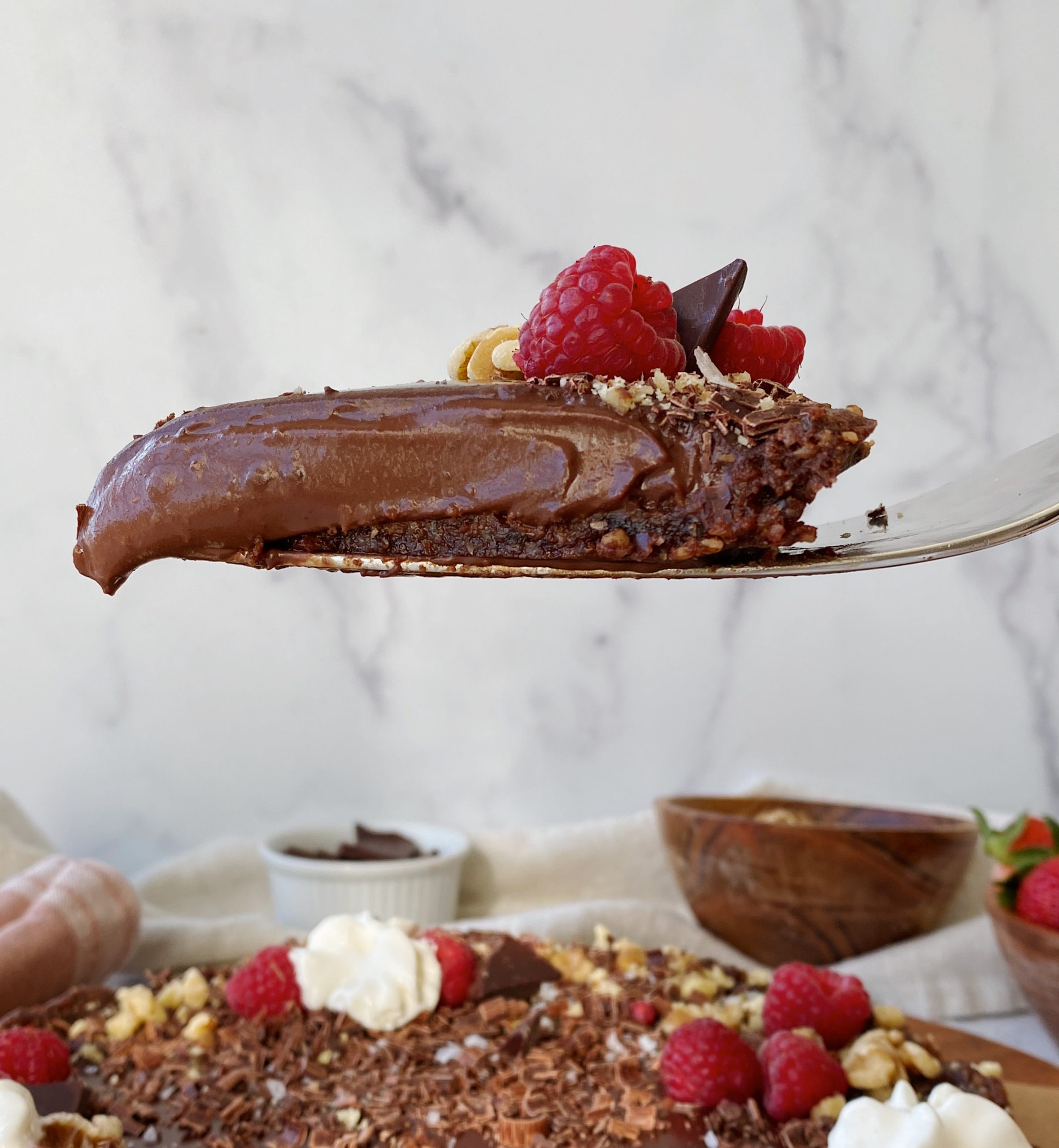 vegan chocolate tart