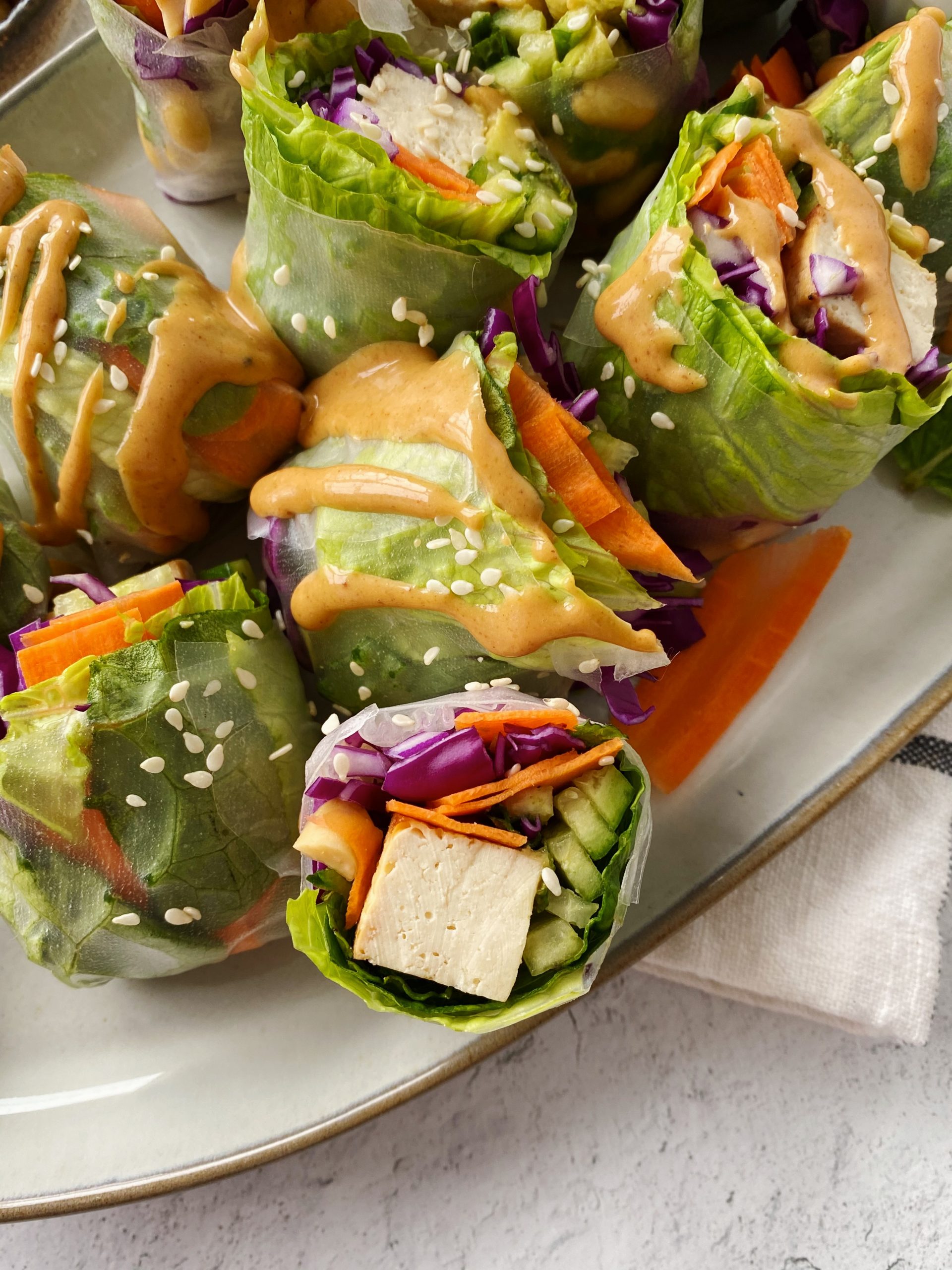 tofu summer rolls