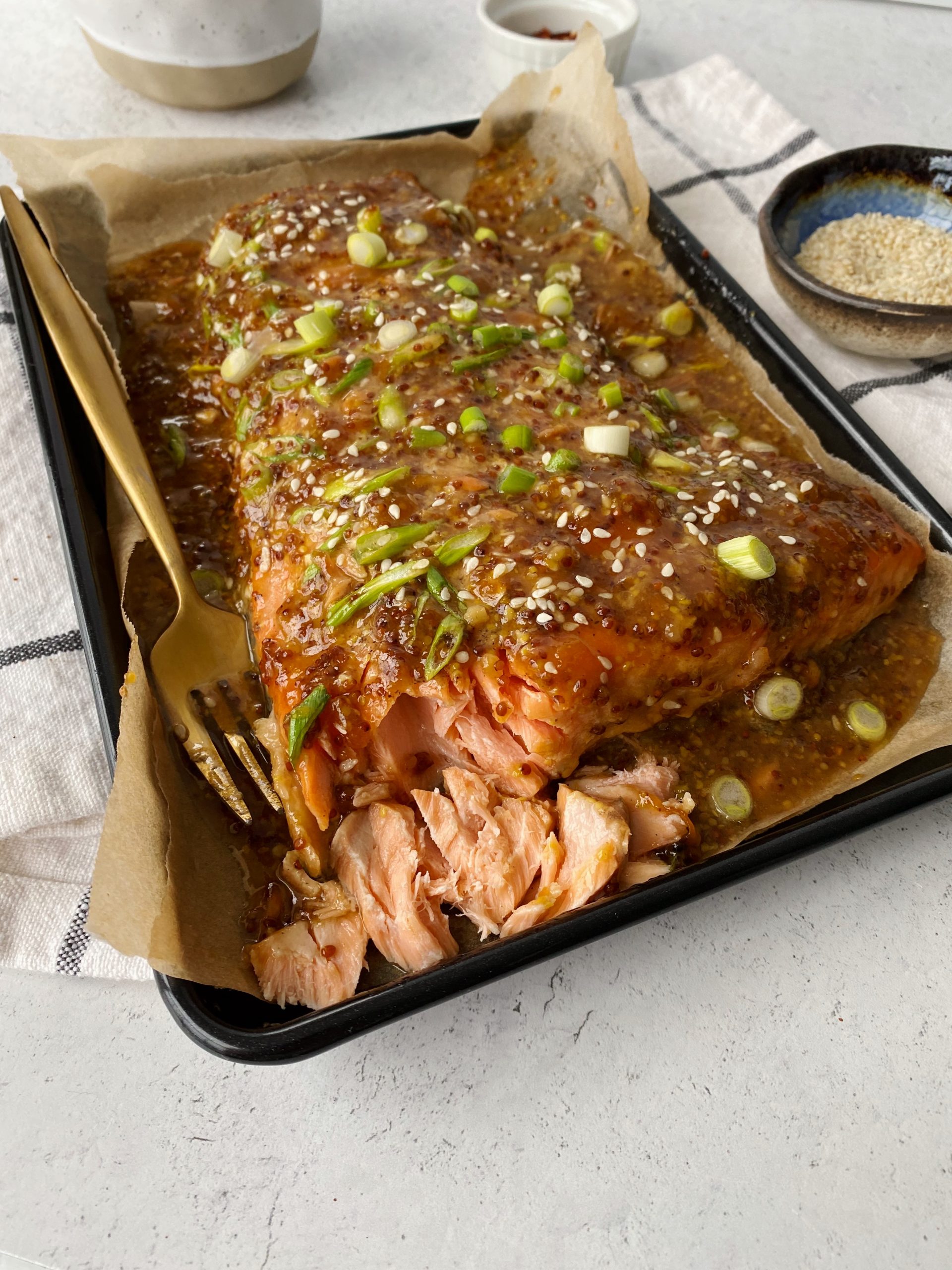 apricot glazed salmon