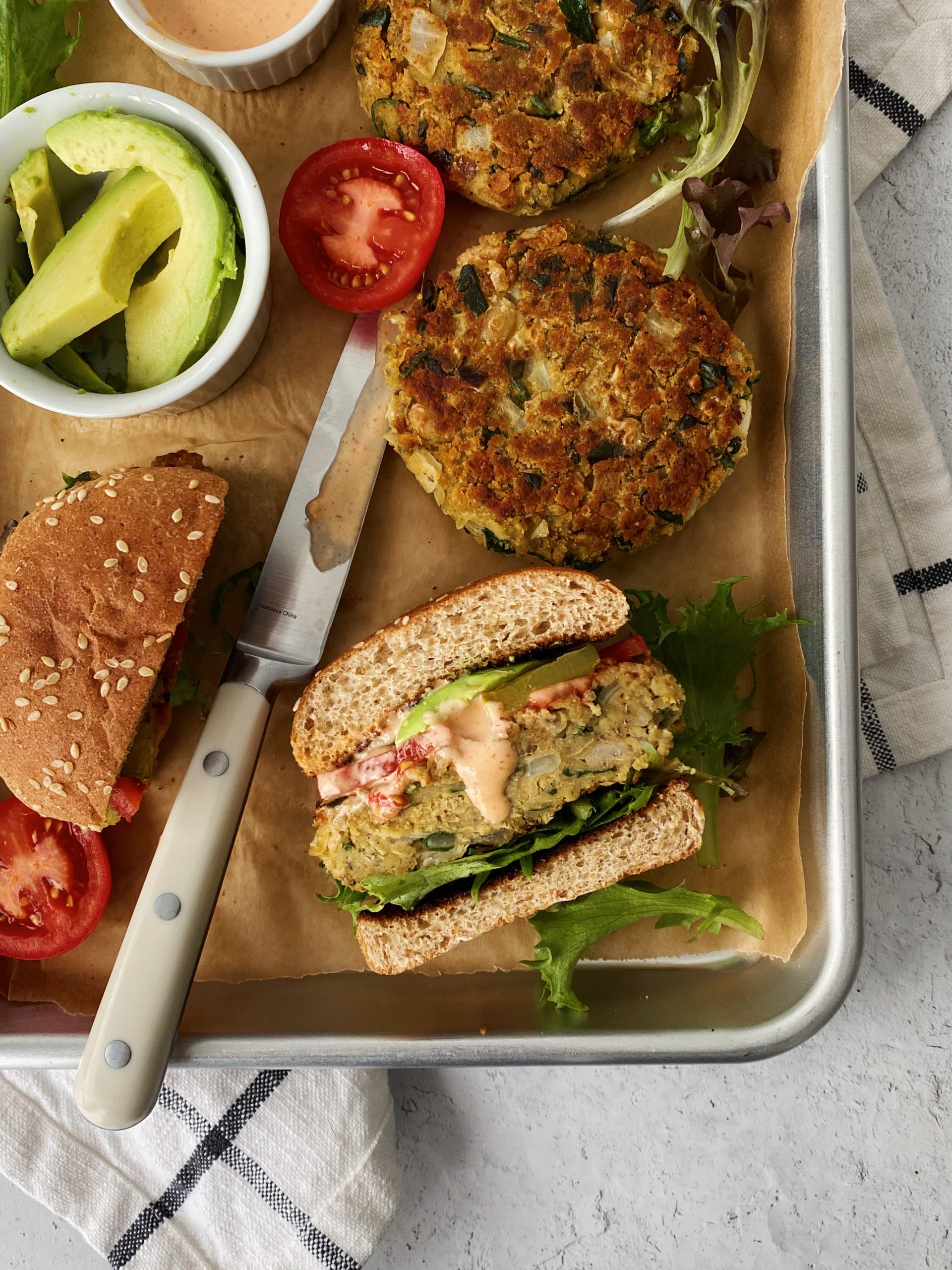 white bean burgers