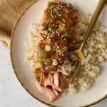 apricot glazed salmon