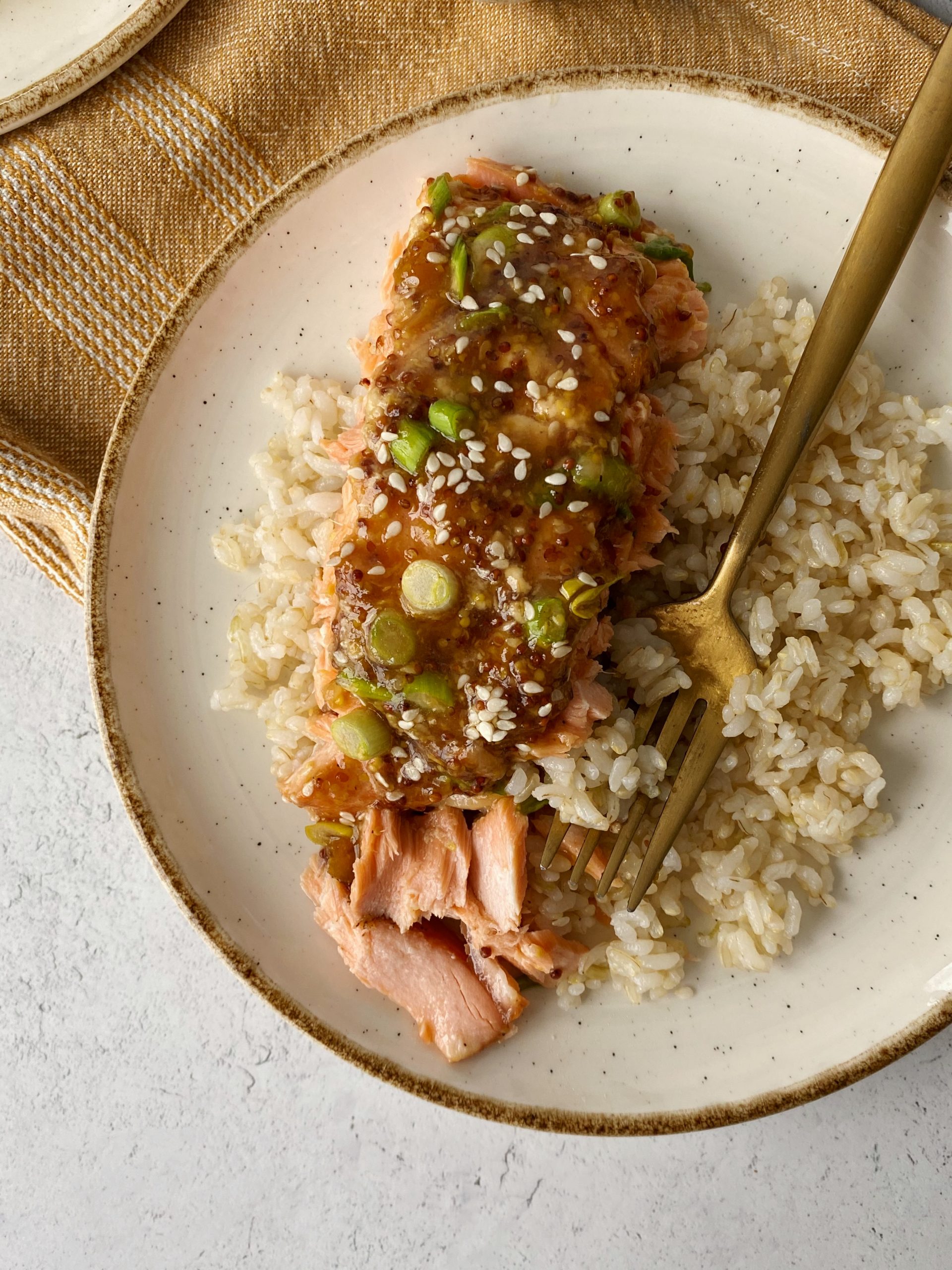 apricot glazed salmon