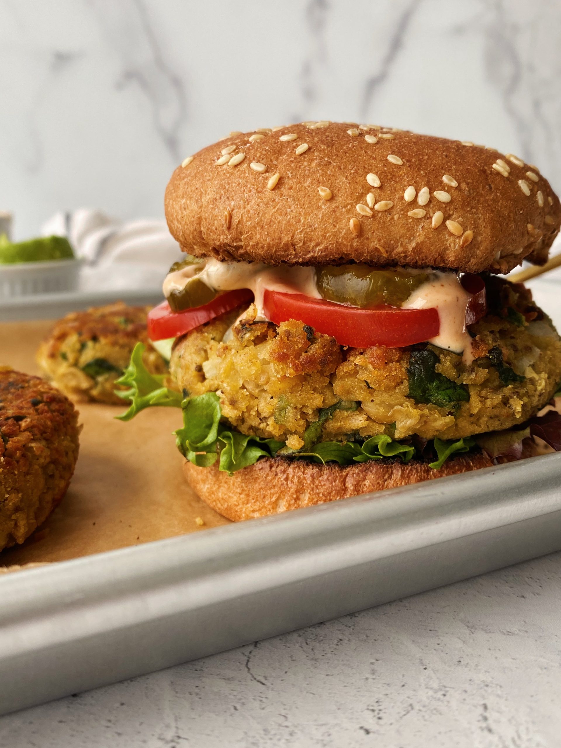white bean burgers