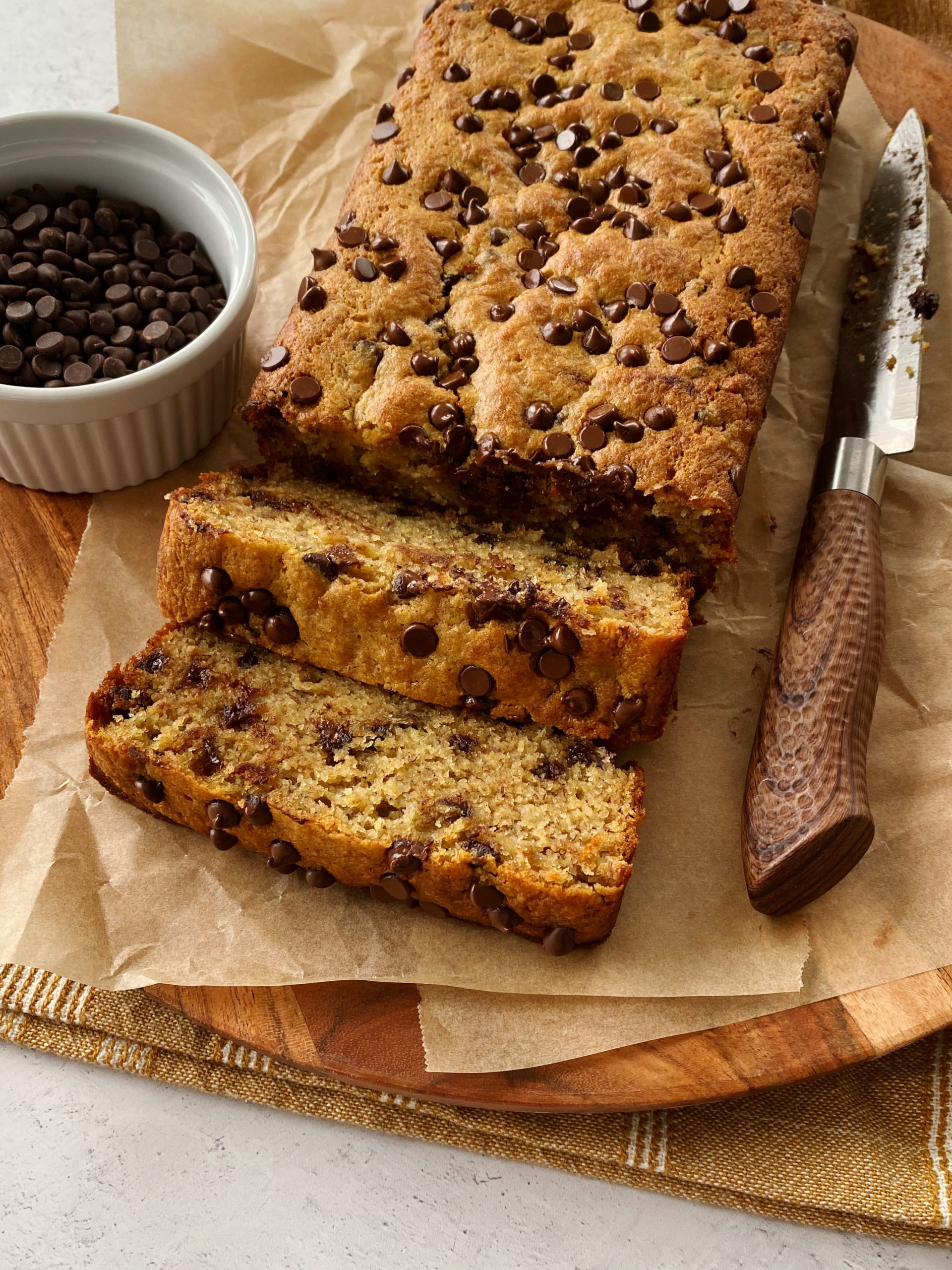 Gluten-free Chocolate Chip Banana Bread