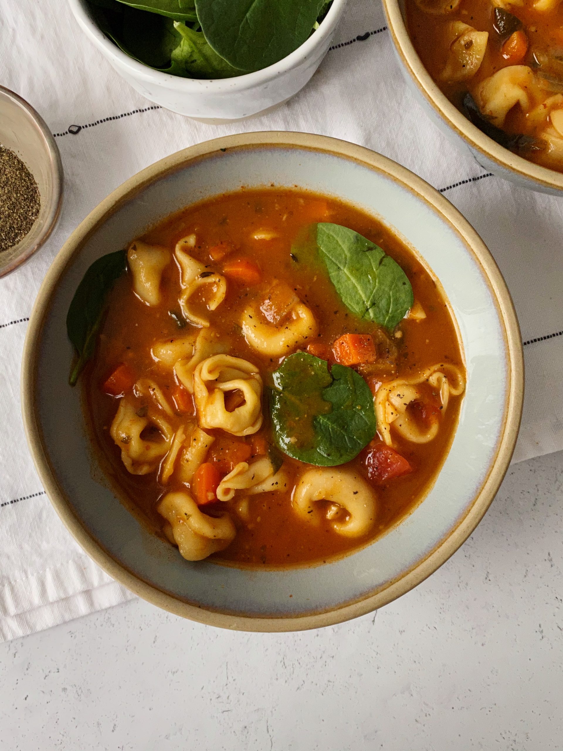 vegan tortellini soup