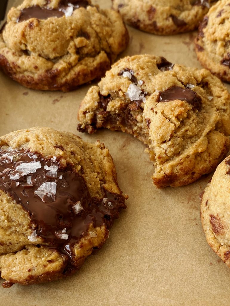 chocolate chip tahini cookies