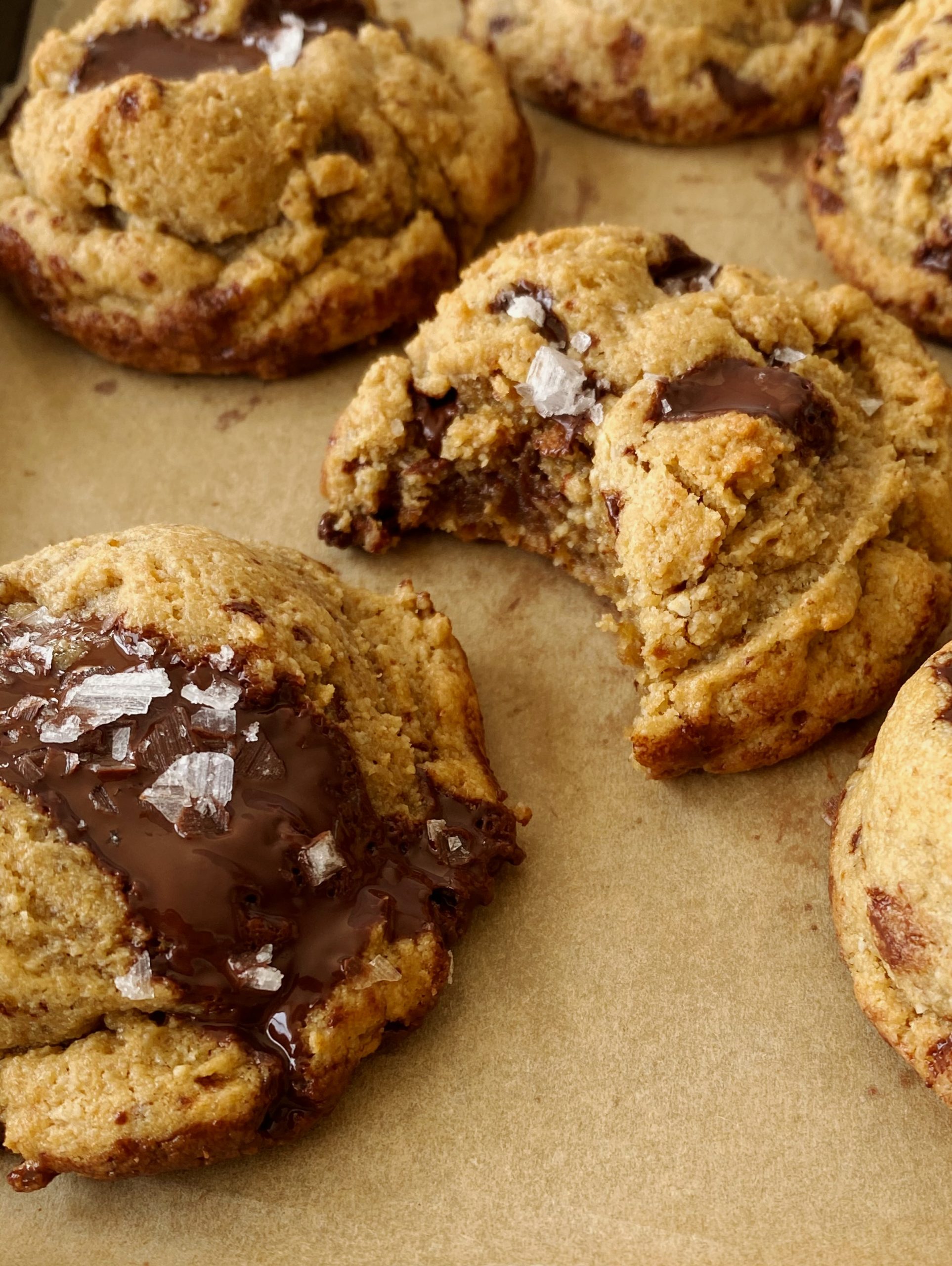 chocolate chip tahini cookies