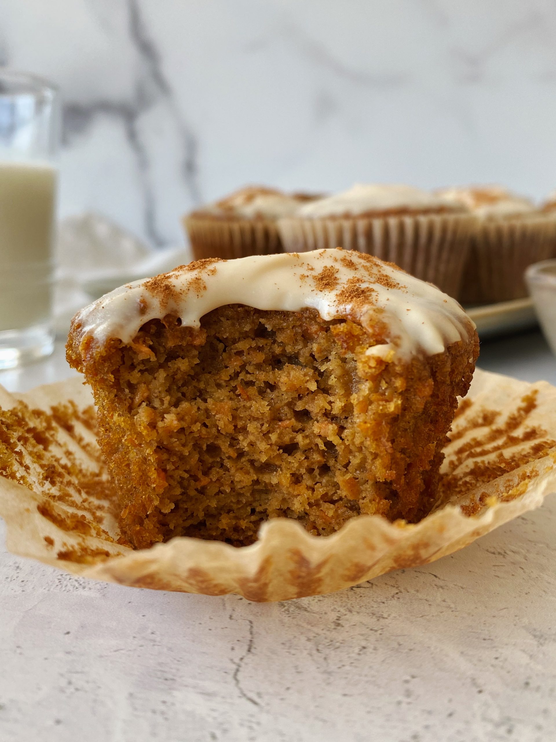gluten-free carrot cake muffins
