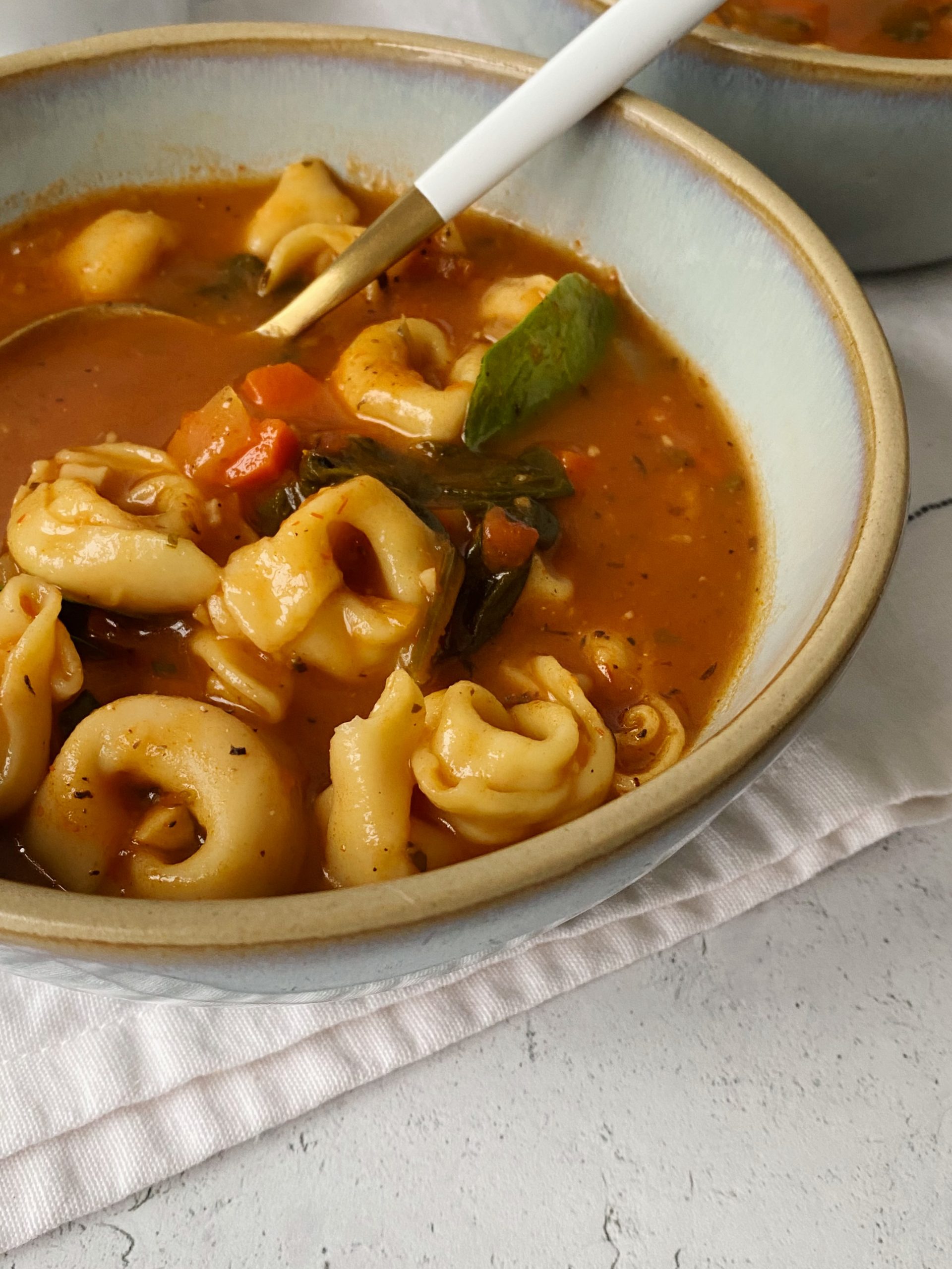 vegan tortellini soup