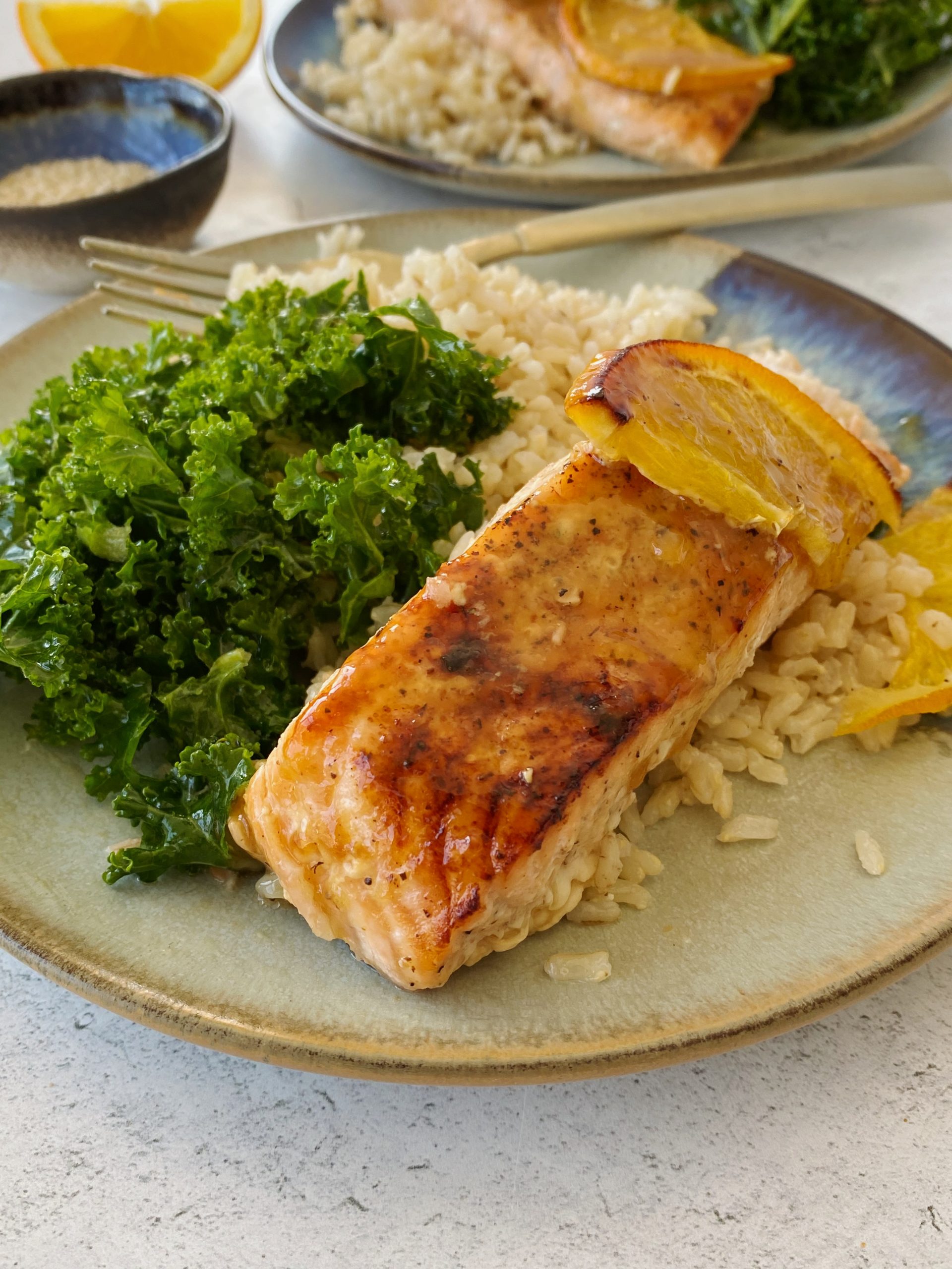 Orange ginger salmon