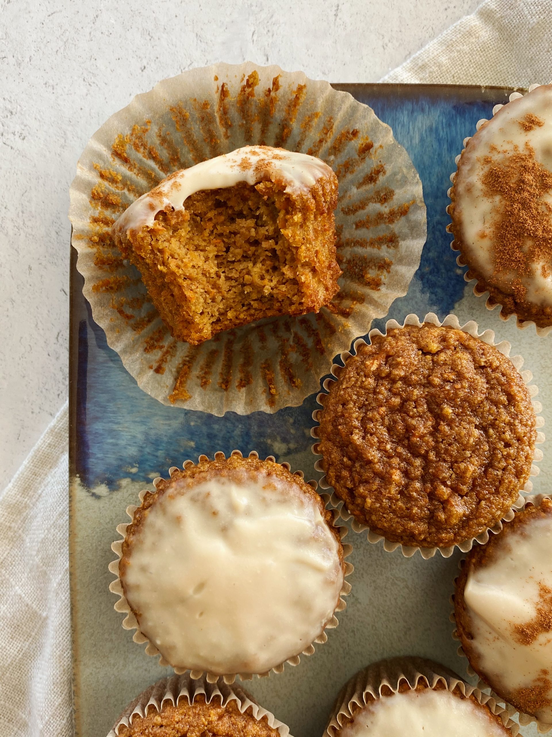 gluten-free carrot cake muffins