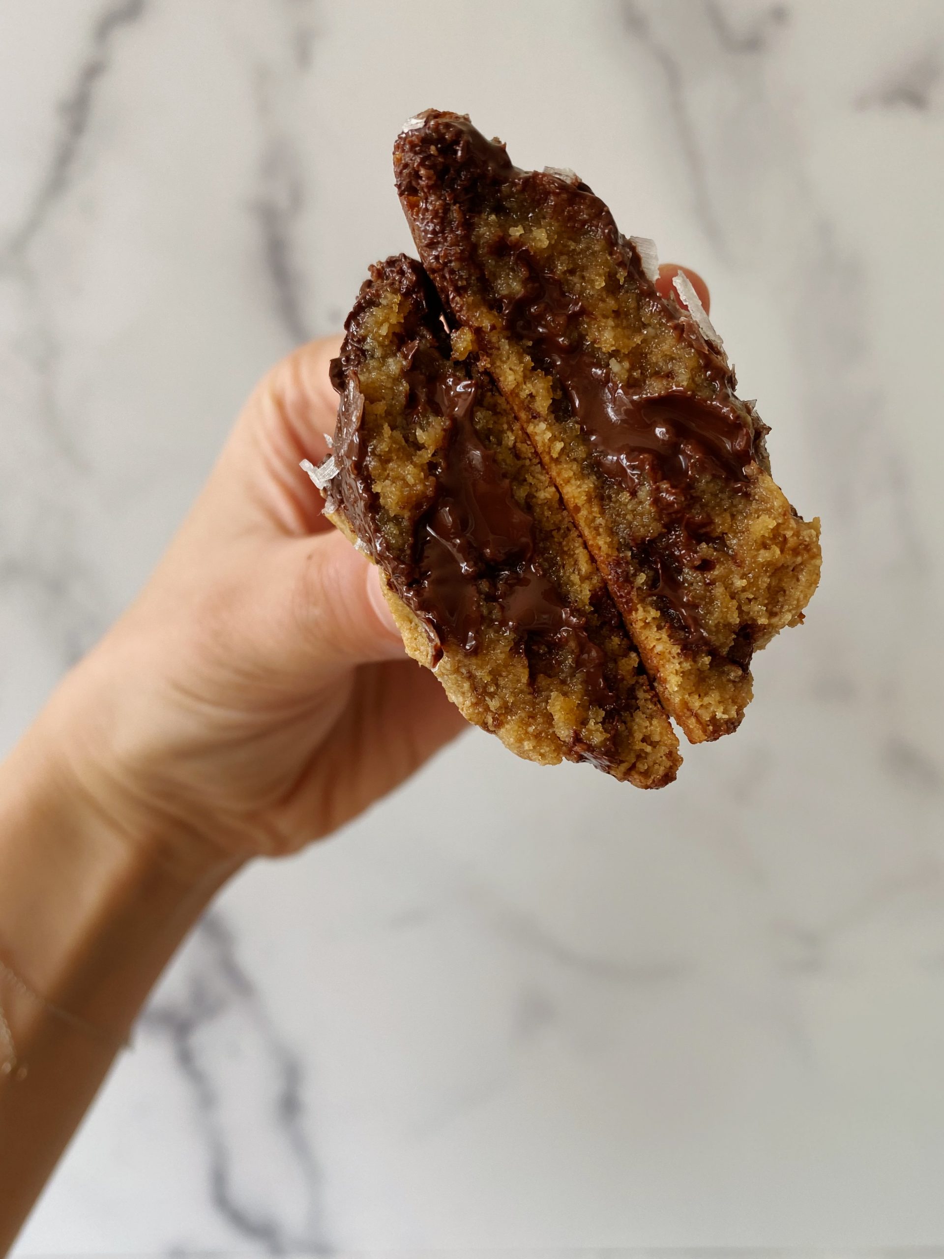 chocolate chip tahini cookies