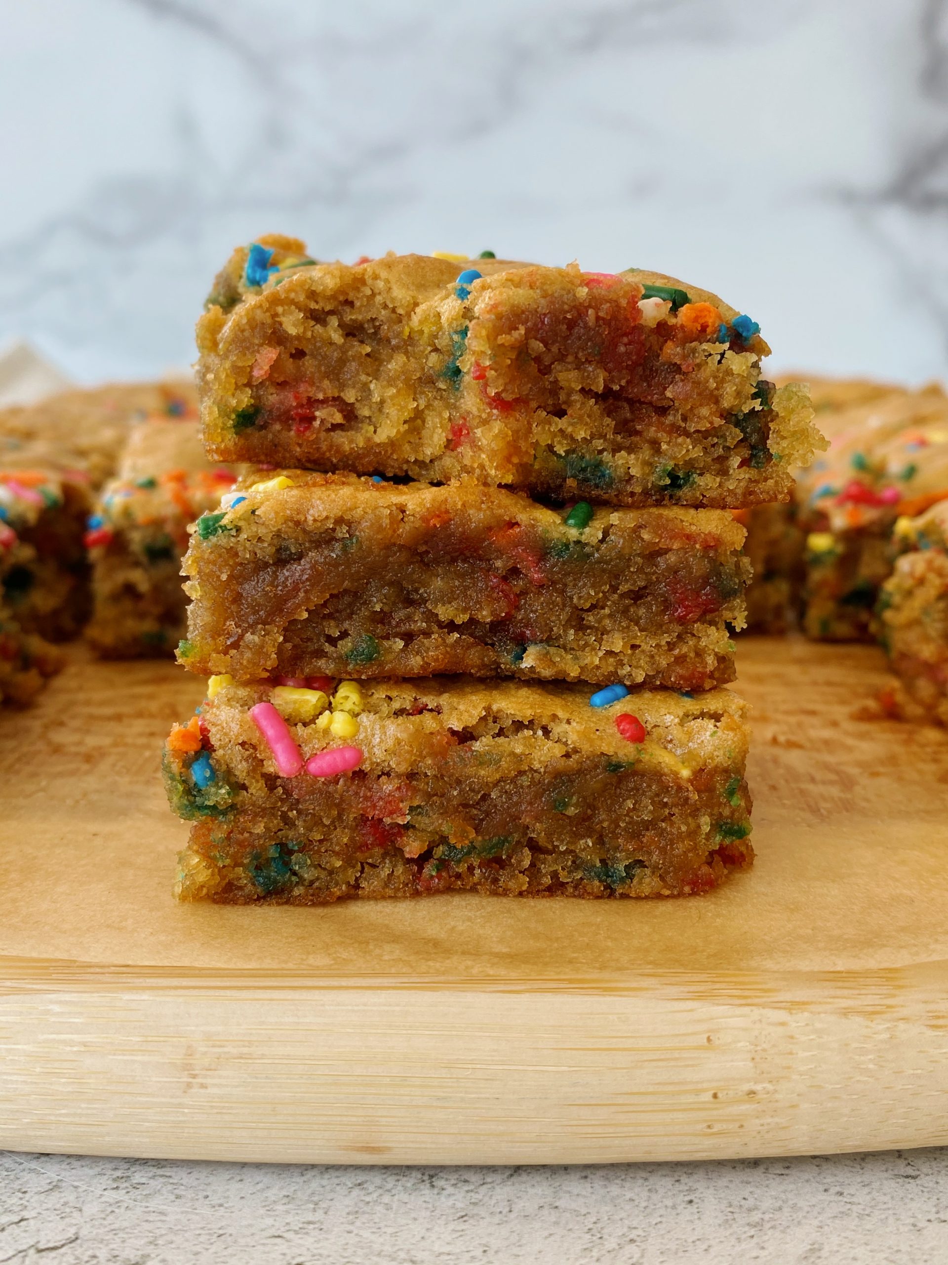 Birthday Cake Blondies 