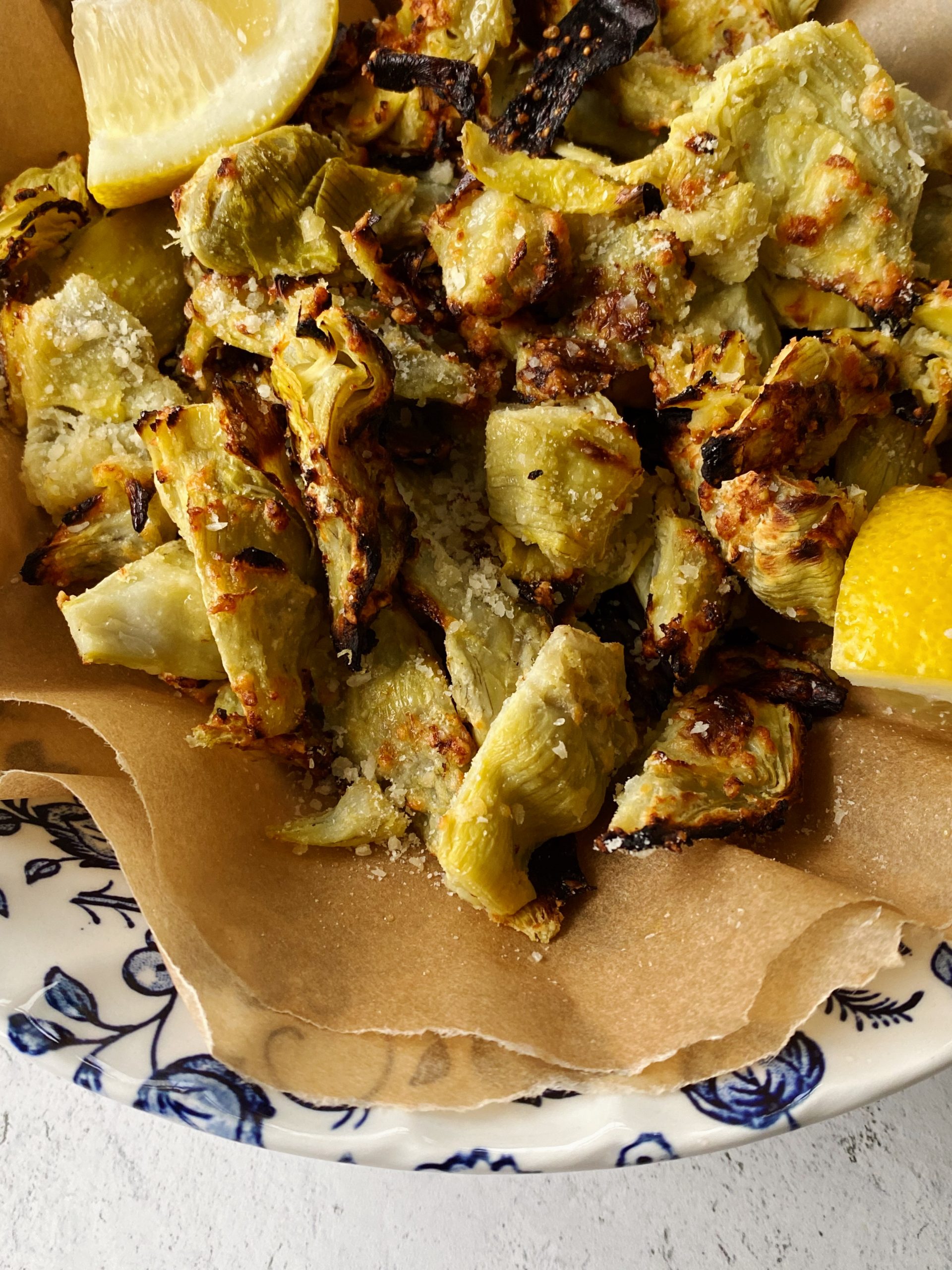 lemon garlic artichokes