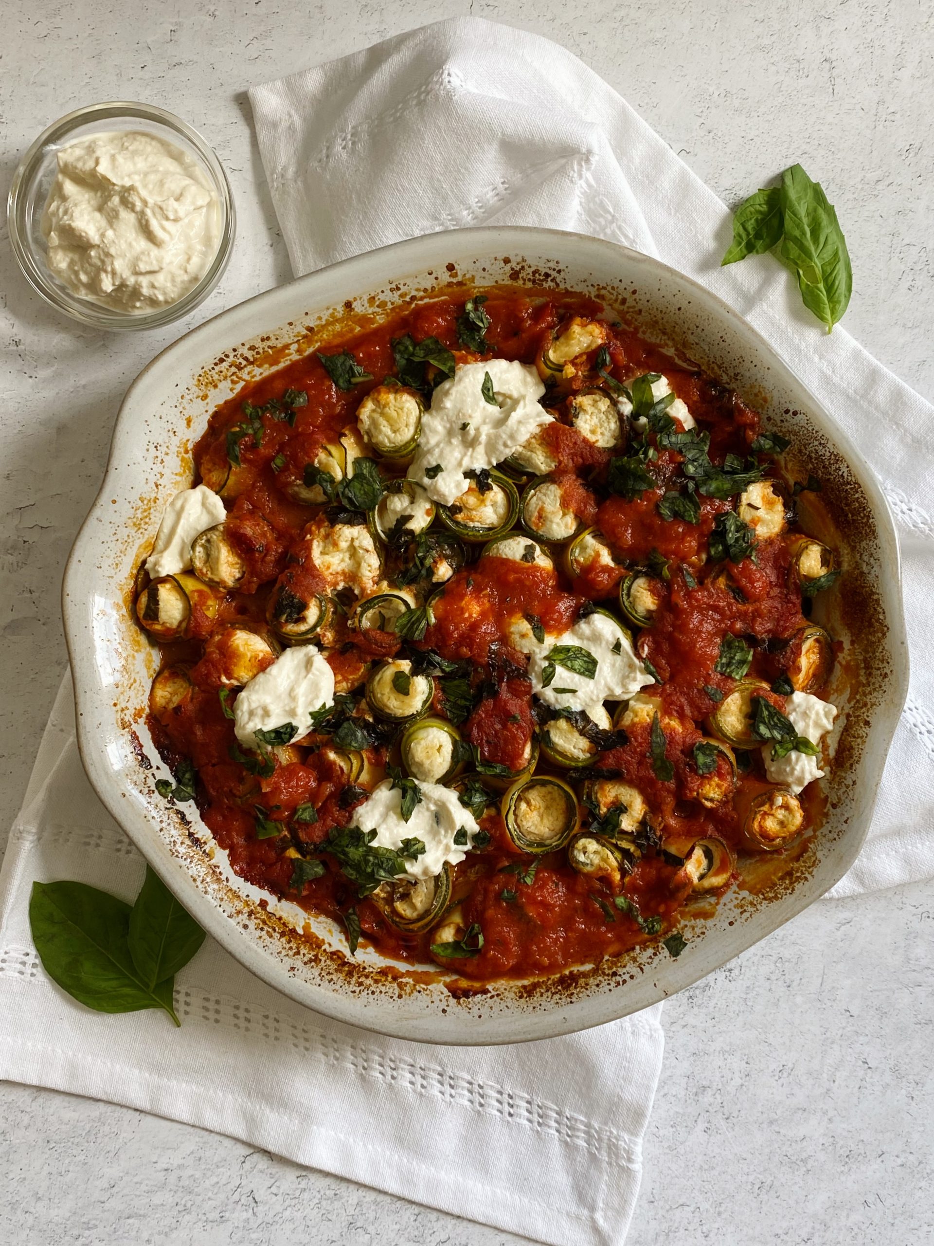 vegan zucchini rollatini