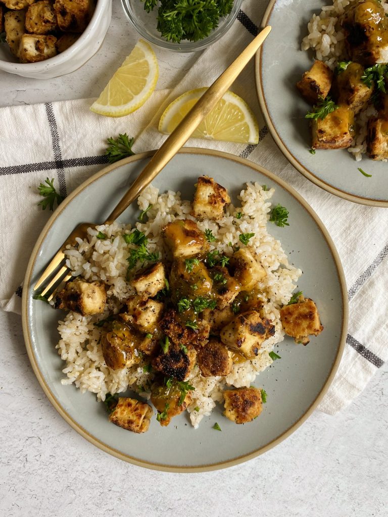 lemon pepper tofu