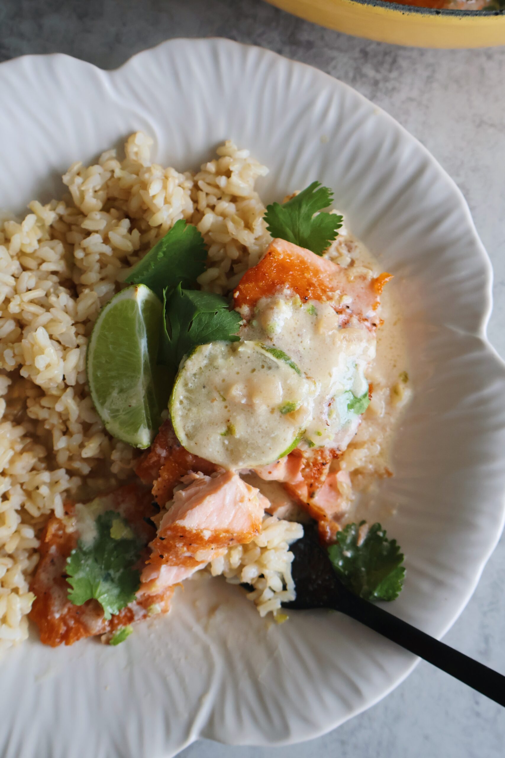 coconut lime salmon