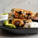 black bean burritos