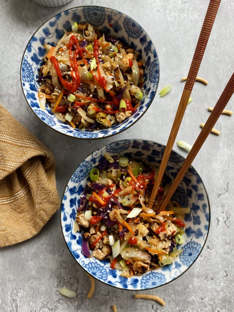 Tofu Egg Roll in a Bowl