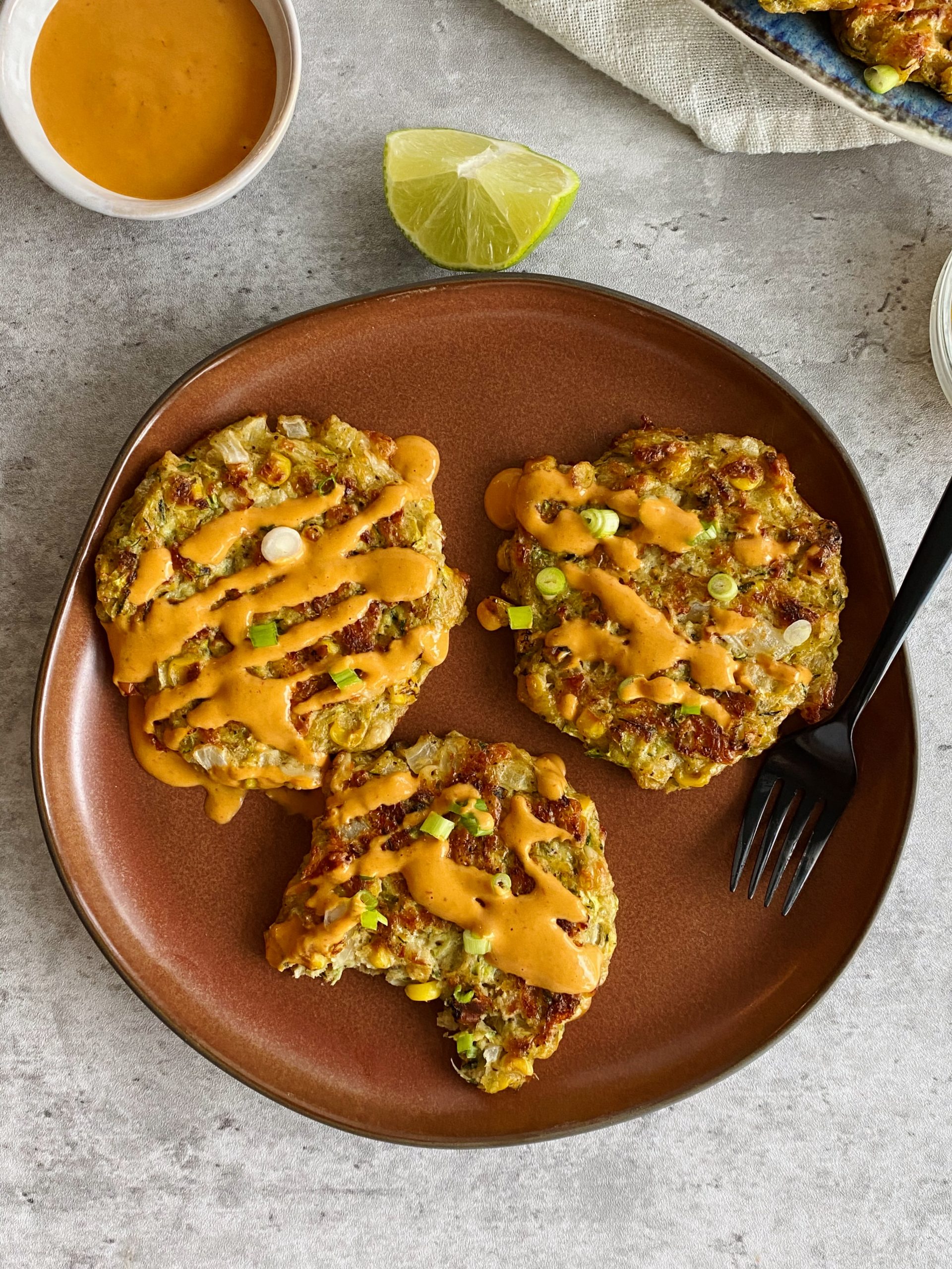 zucchini corn fritters
